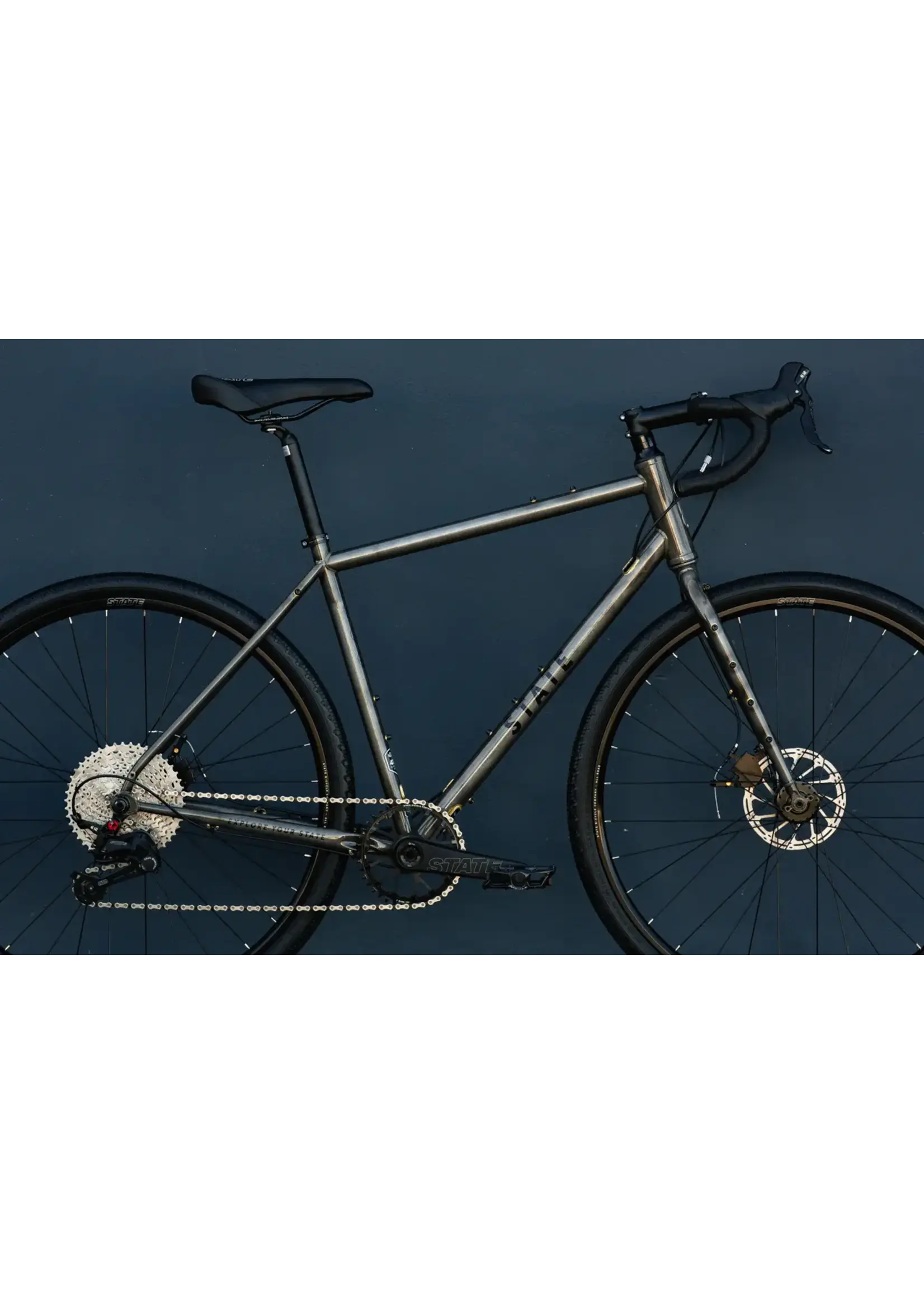 State Bicycle State 4130 All-Road Drop Bar- Raw Phosphate Gravel Bike 12 Speed / UDH