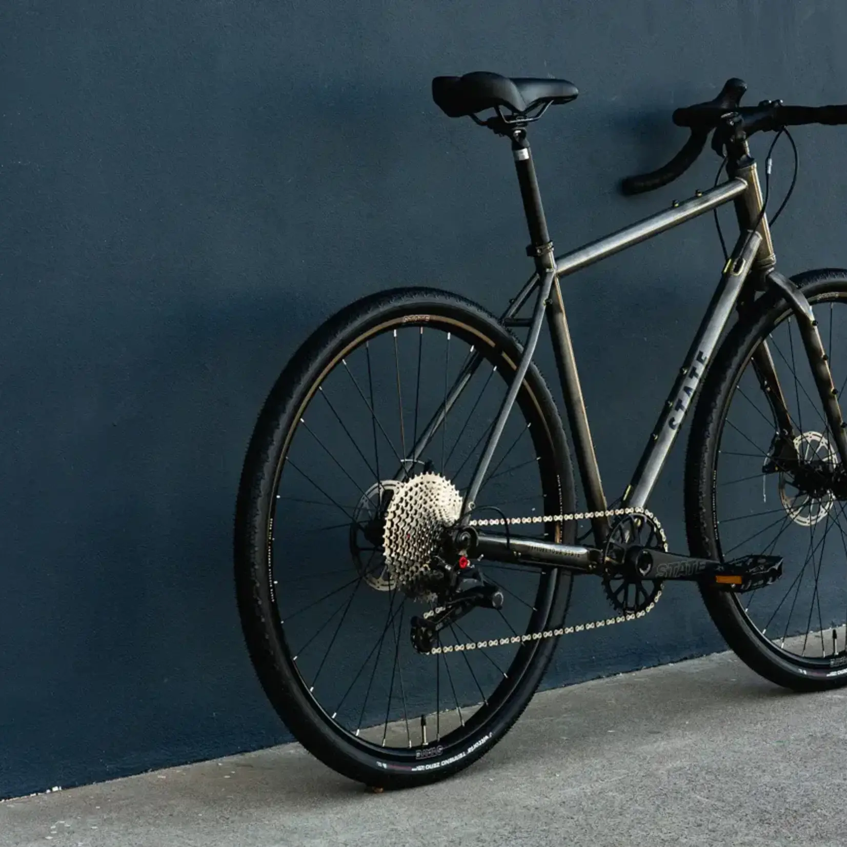 State Bicycle State 4130 All-Road Drop Bar- Raw Phosphate Gravel Bike 12 Speed / UDH