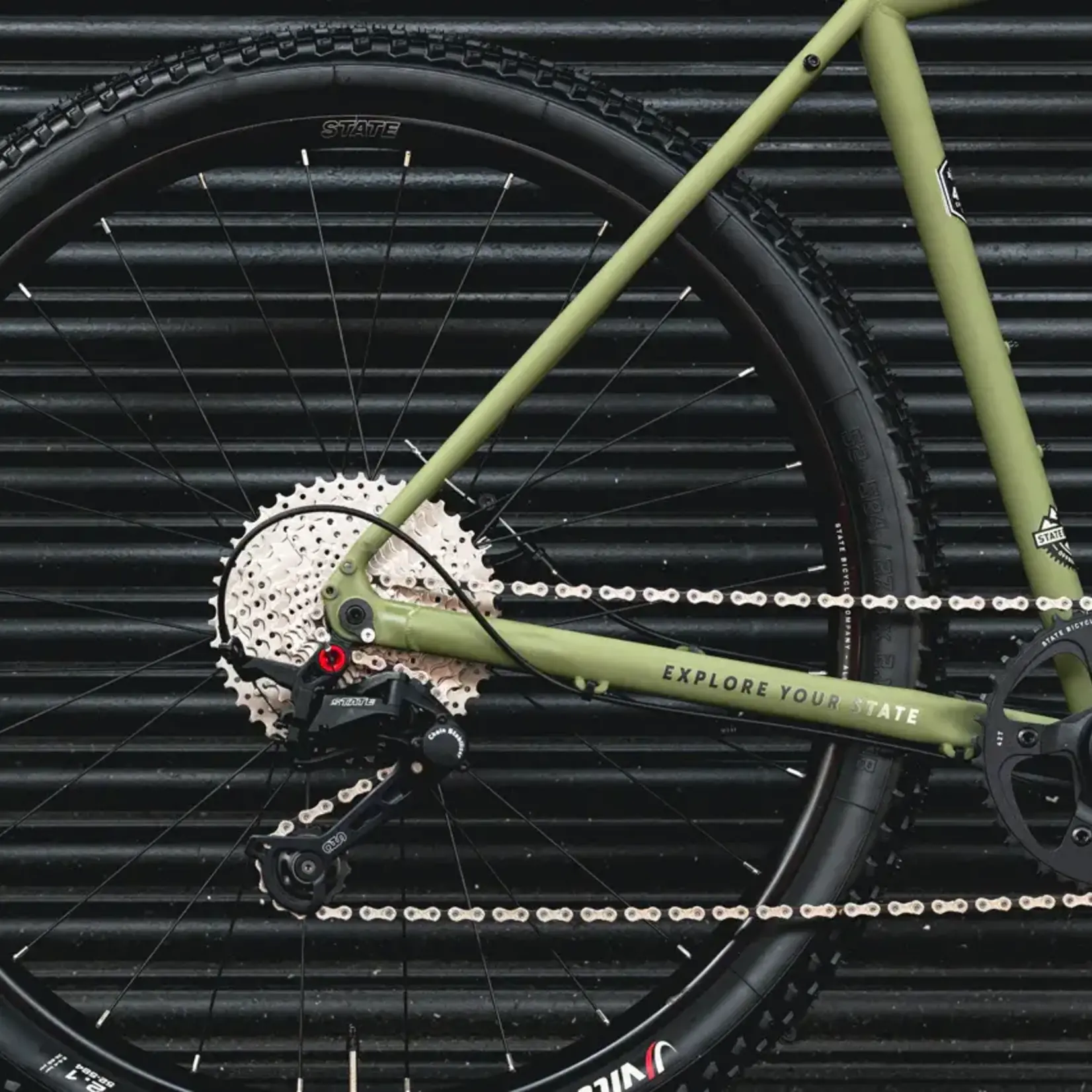 State Bicycle State 4130 All-Road Drop Bar - Matte Olive Gravel Bike
