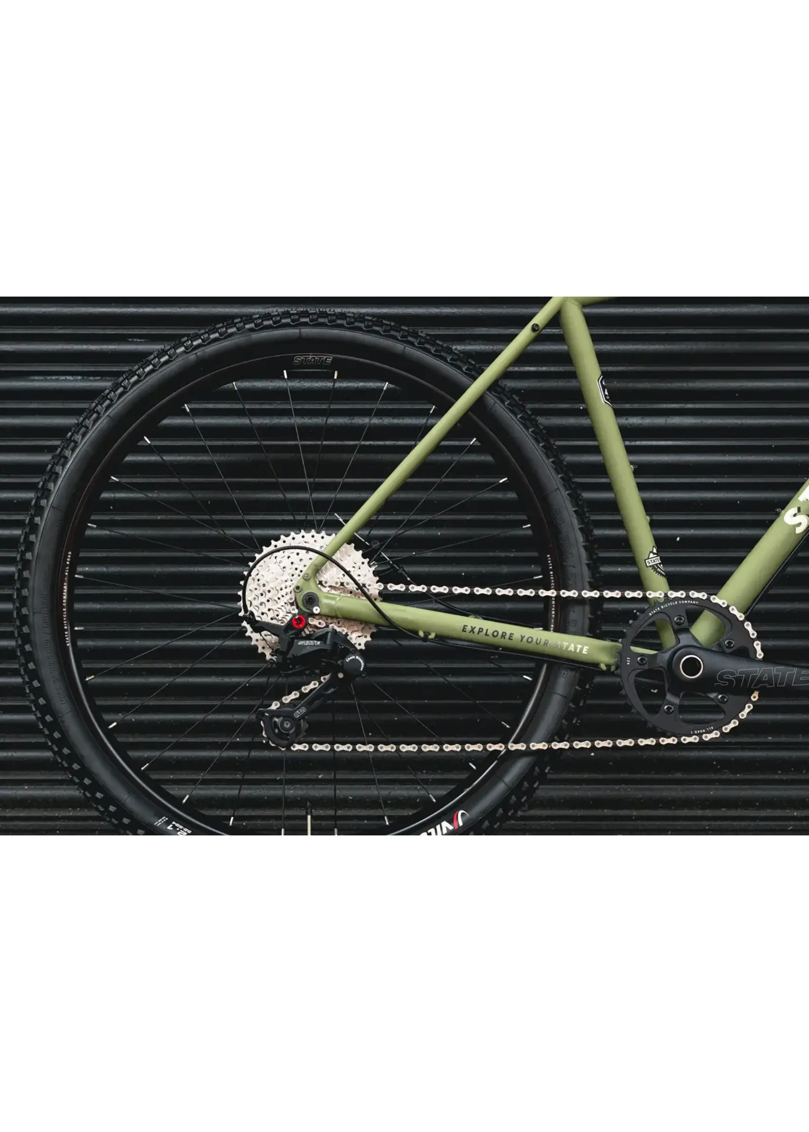 State Bicycle State 4130 All-Road Drop Bar - Matte Olive Gravel Bike