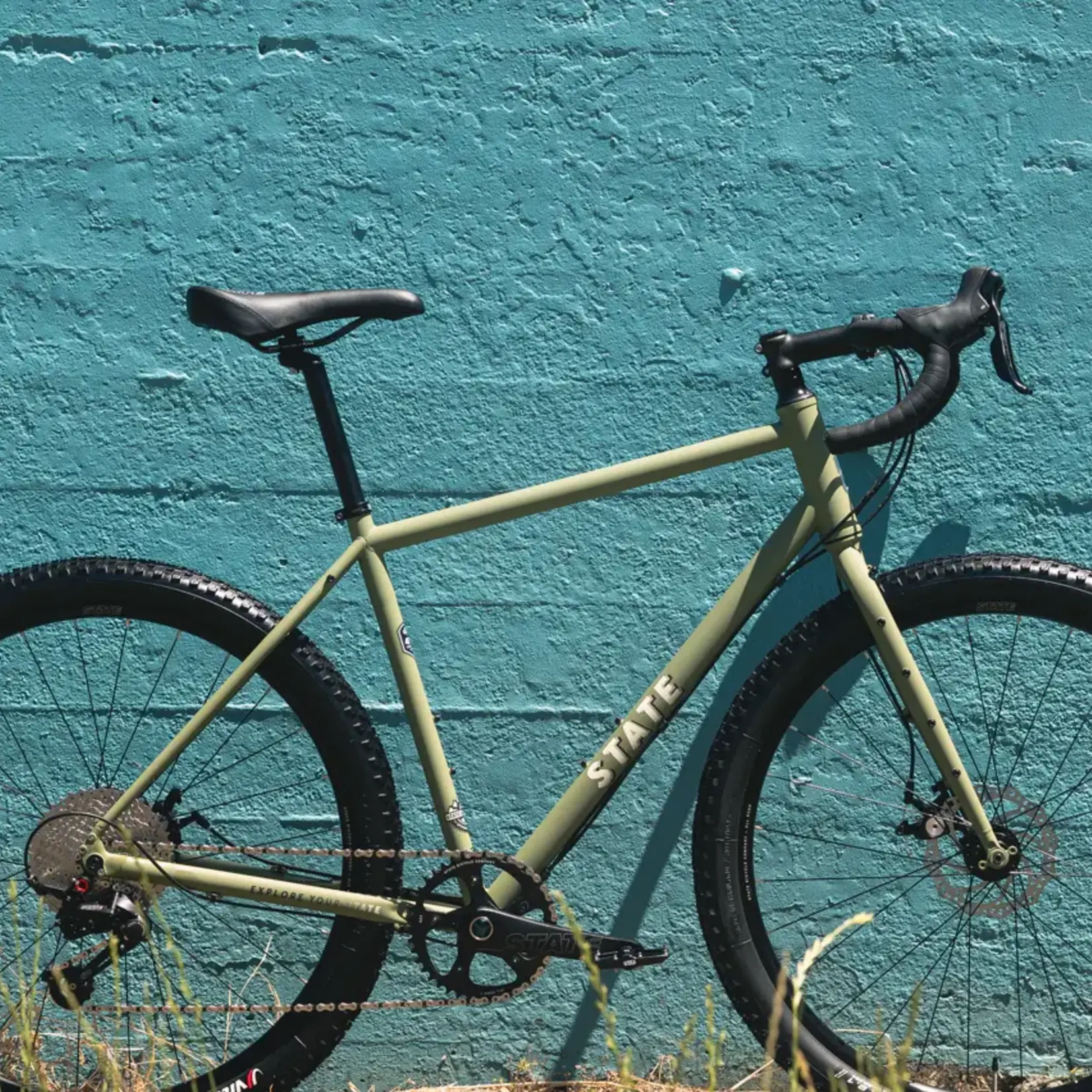 State Bicycle State 4130 All-Road Drop Bar - Matte Olive Gravel Bike