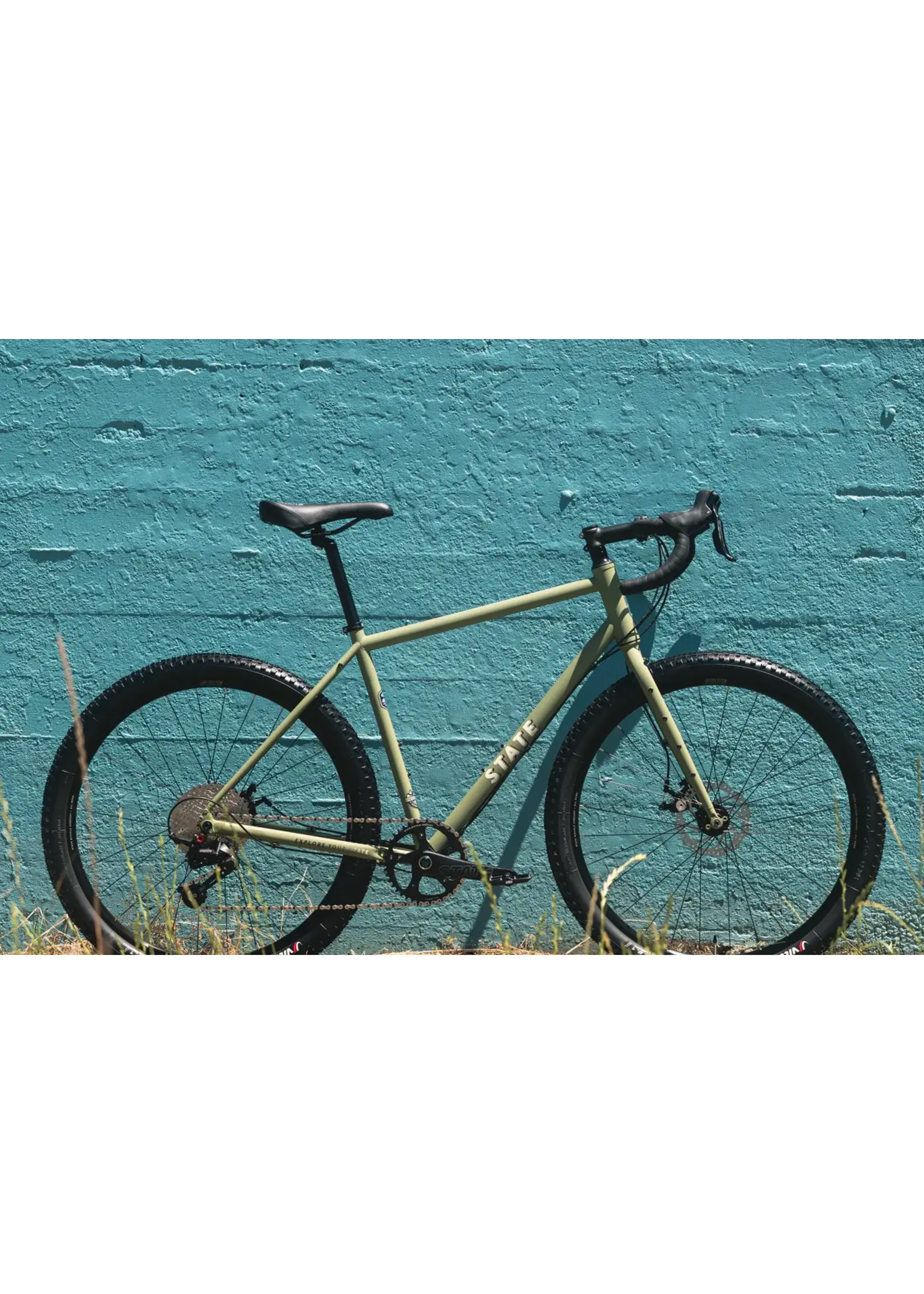 State Bicycle State 4130 All-Road Drop Bar - Matte Olive Gravel Bike