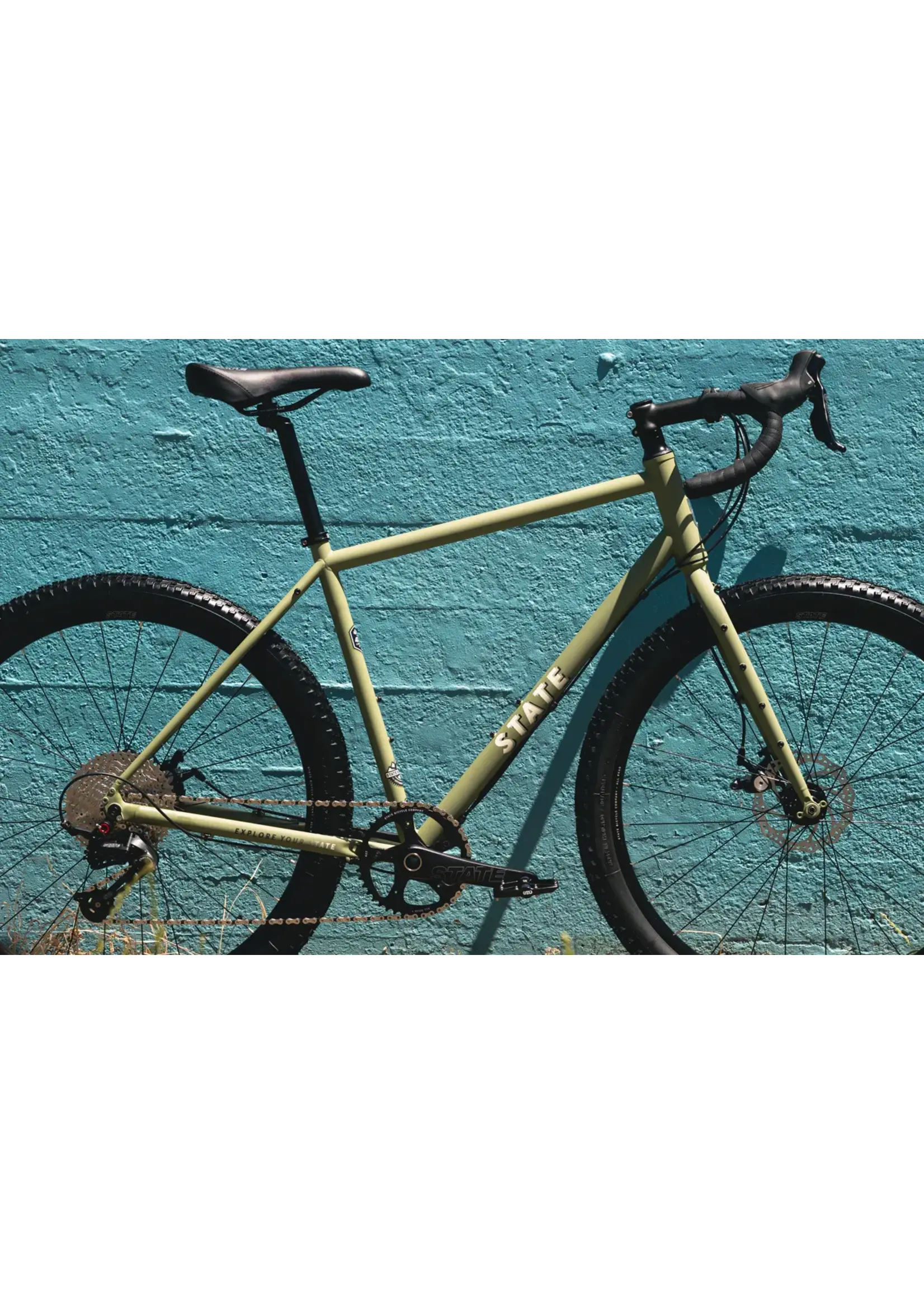 State Bicycle State 4130 All-Road Drop Bar - Matte Olive Gravel Bike