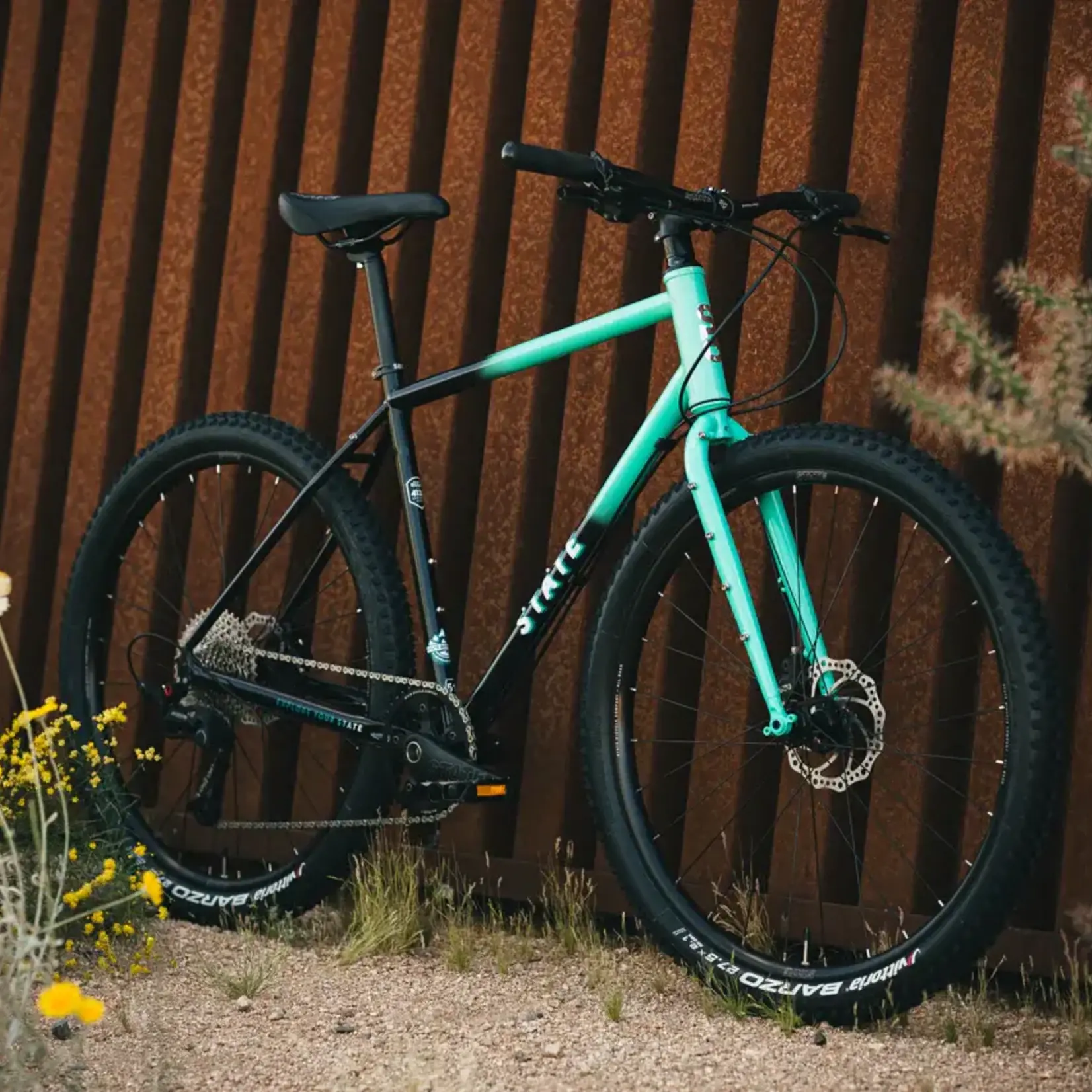 State Bicycle State Gravel 4130 All-Road - Flat Bar - Turquoise Fade