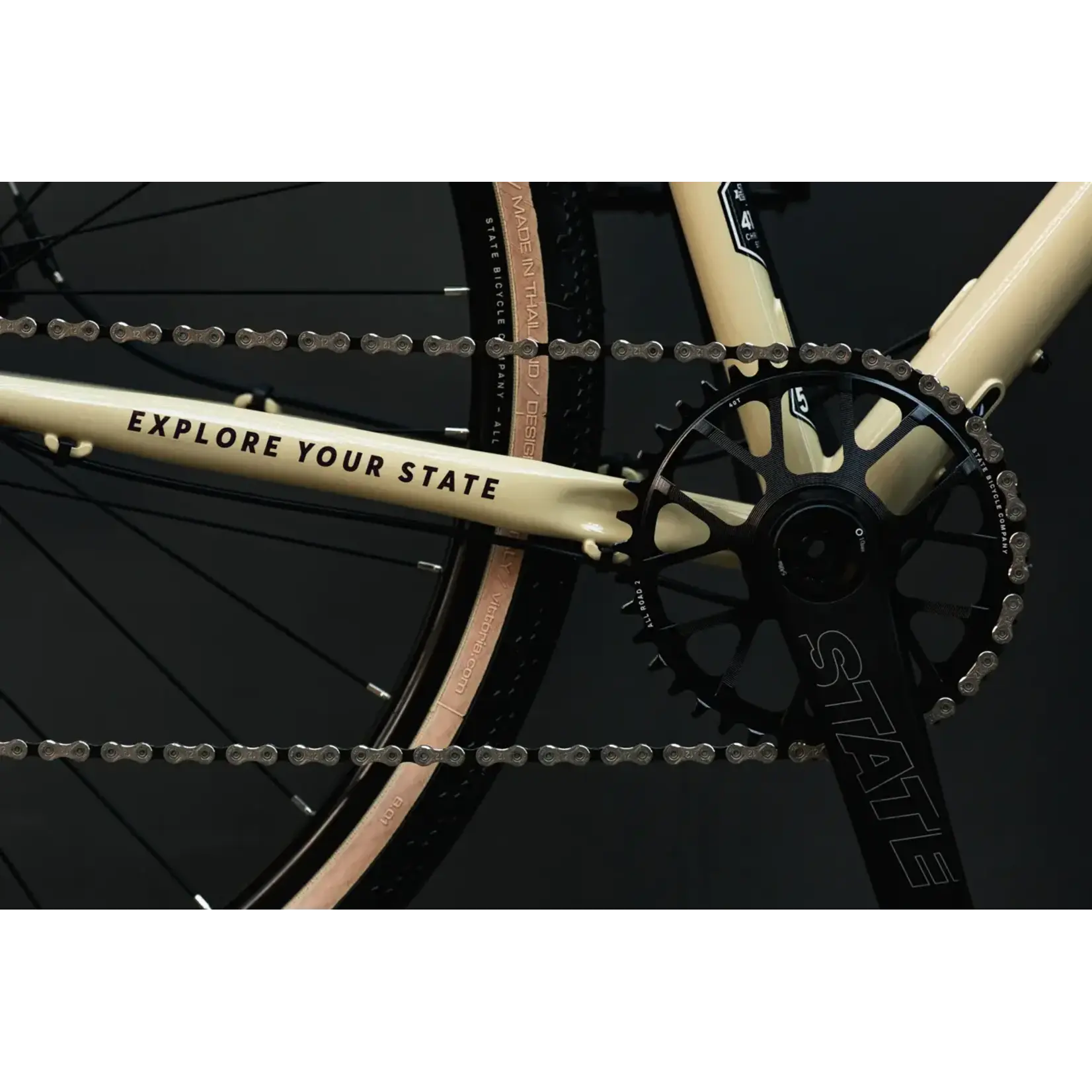 State Bicycle State Gravel Drop Bar 4130 All-Road - Dromedary Tan 12 Speed
