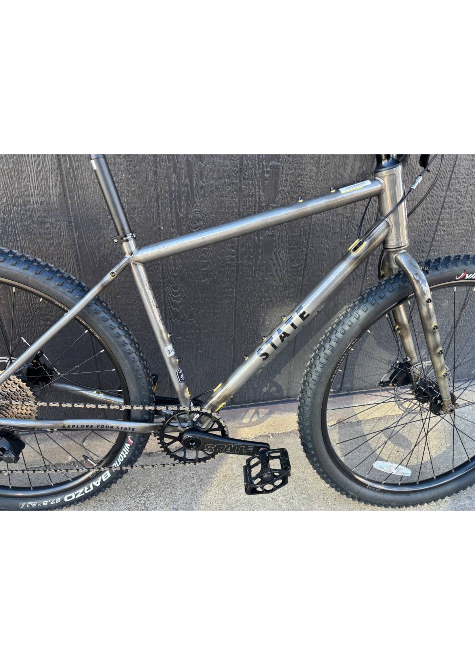 State Bicycle State 4130 All-Road Drop Bar- Raw Phosphate Gravel Bike 12 Speed / UDH
