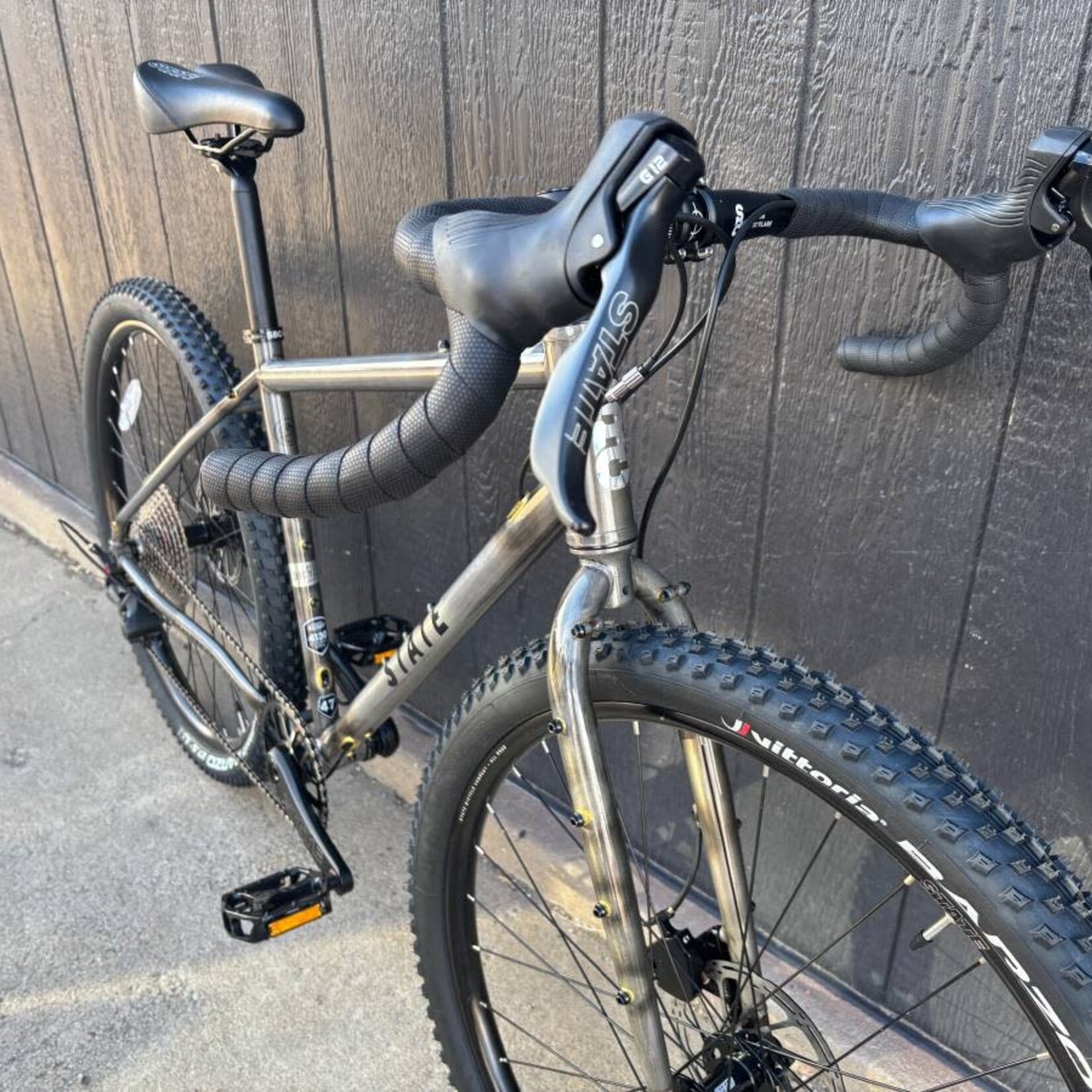 State Bicycle State 4130 All-Road Drop Bar- Raw Phosphate Gravel Bike 12 Speed / UDH
