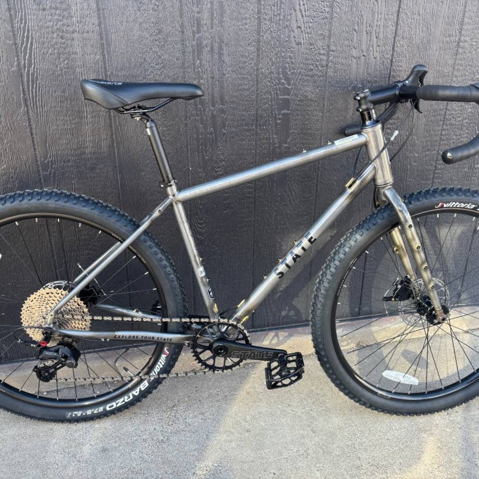 State Bicycle State 4130 All-Road Drop Bar- Raw Phosphate Gravel Bike 12 Speed / UDH
