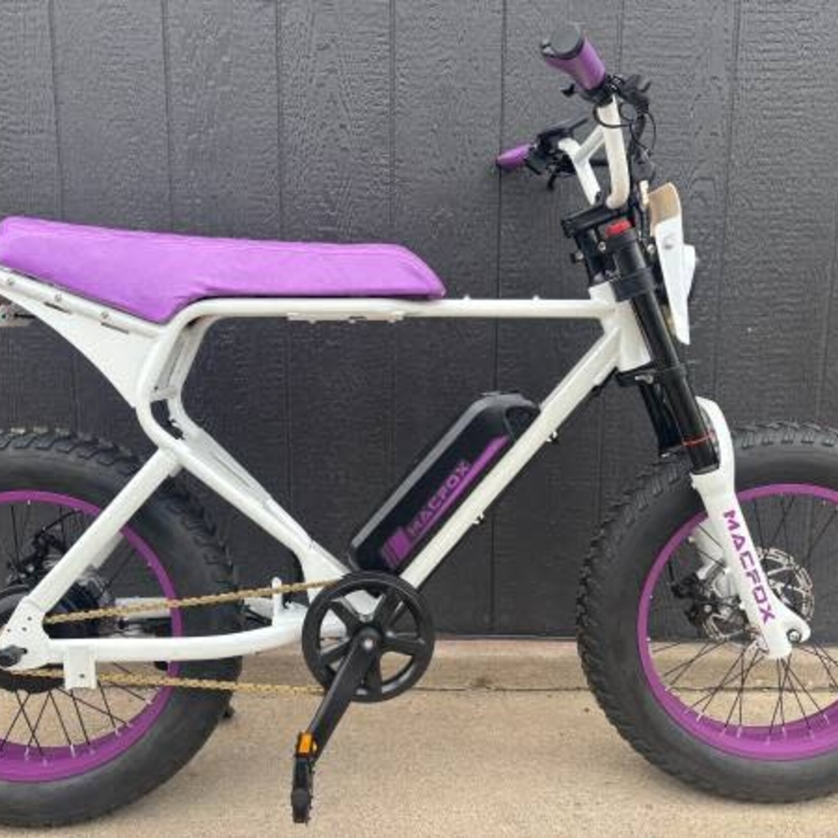 Macfox Macfox X1S Commuter Ebike (Single Battery) White/Purple