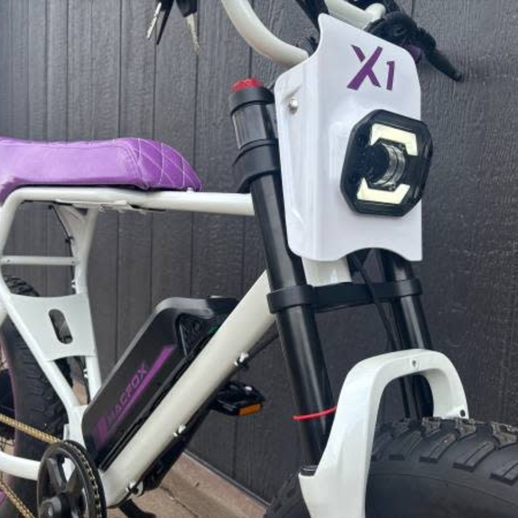 Macfox Macfox X1S Commuter Ebike (Single Battery) White/Purple