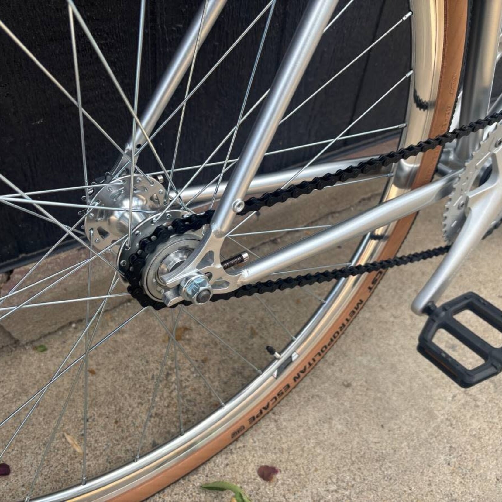 State Bicycle State 4130 - Satin Silver Fixed Gear - Singlespeed