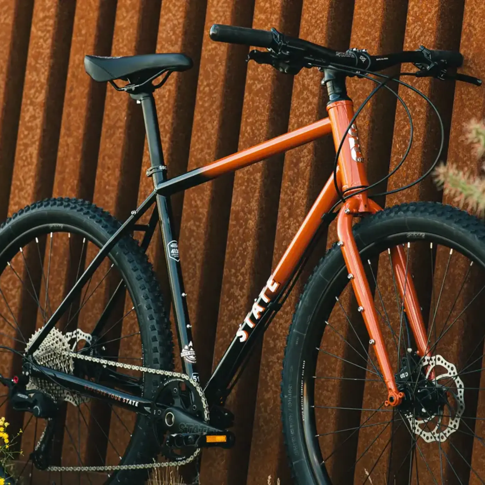 State Bicycle State 4130 All-Road Flat Bar-Rust Fade