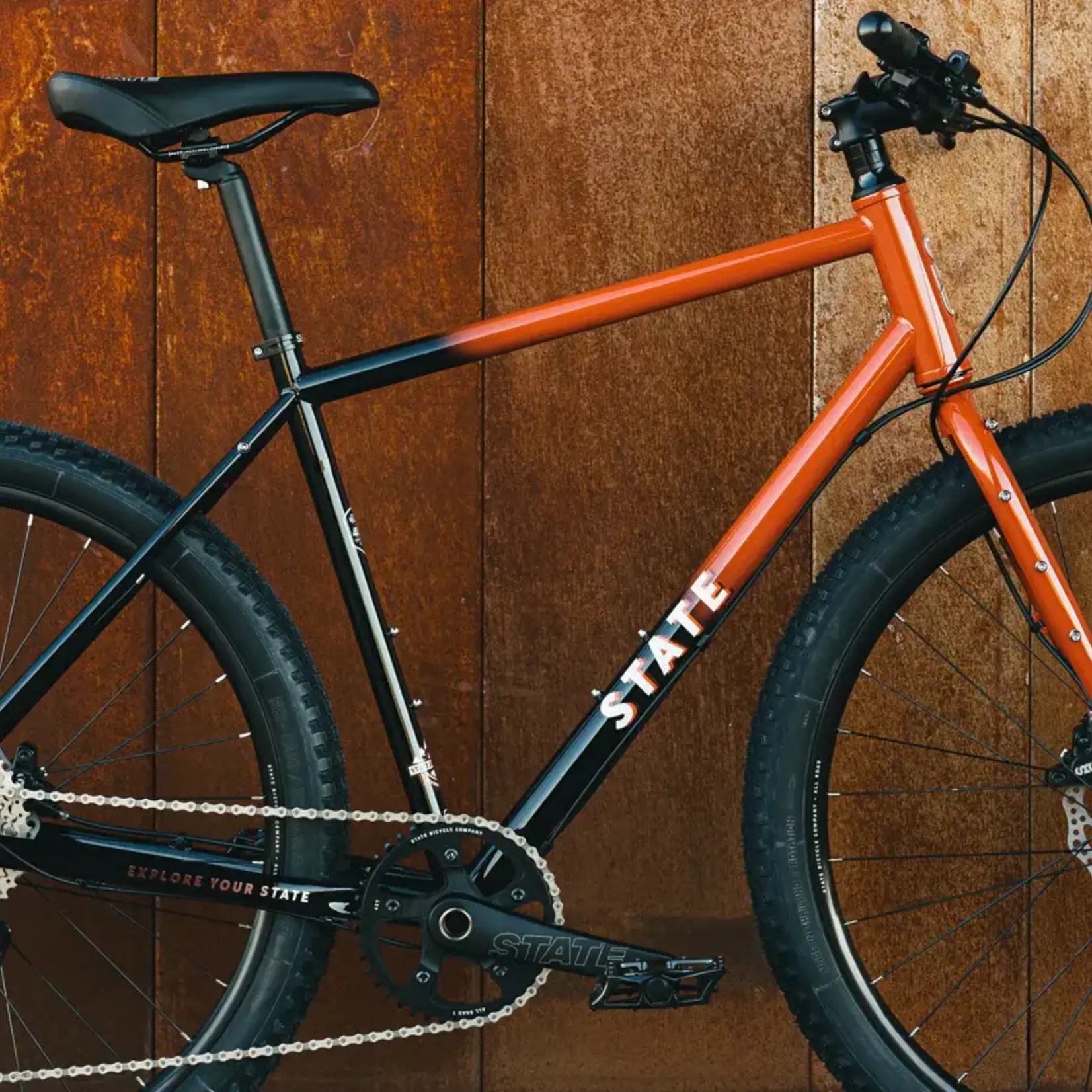 State Bicycle State 4130 All-Road Flat Bar-Rust Fade