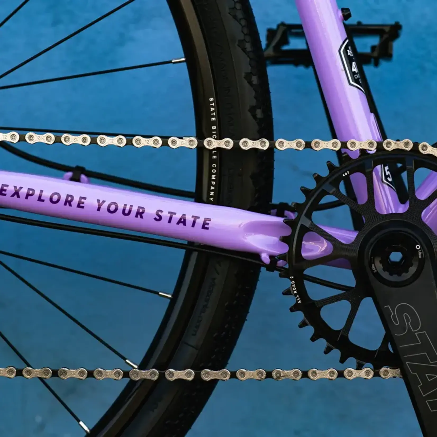State Bicycle State 4130 All-Road Drop Bar- Arroyo Lilac Gravel Bike 12 Speed / UDH