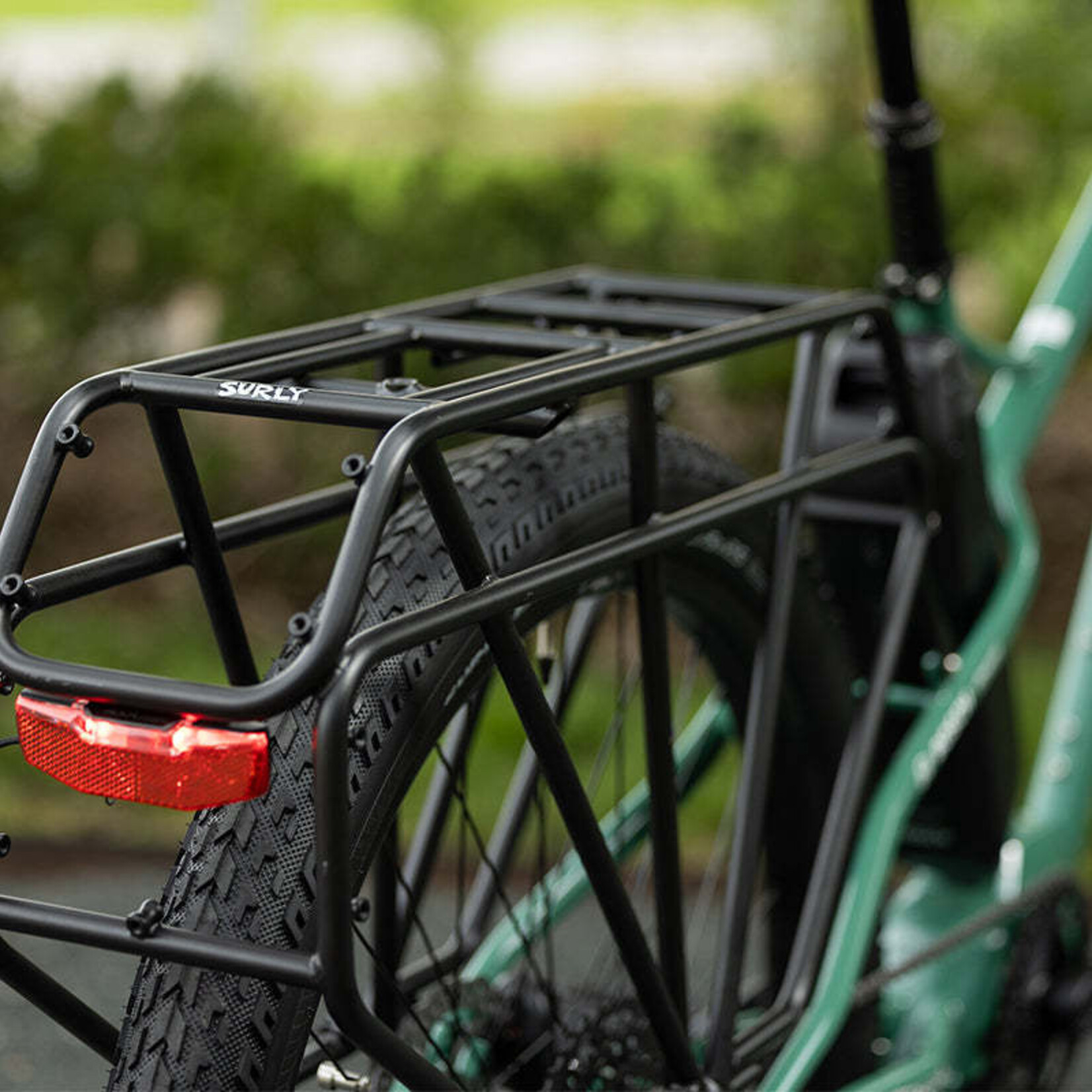 Surly Surly Skid Loader Cargo Ebike - 27.5'', Steel, Illegal Smile Green, All Sizes