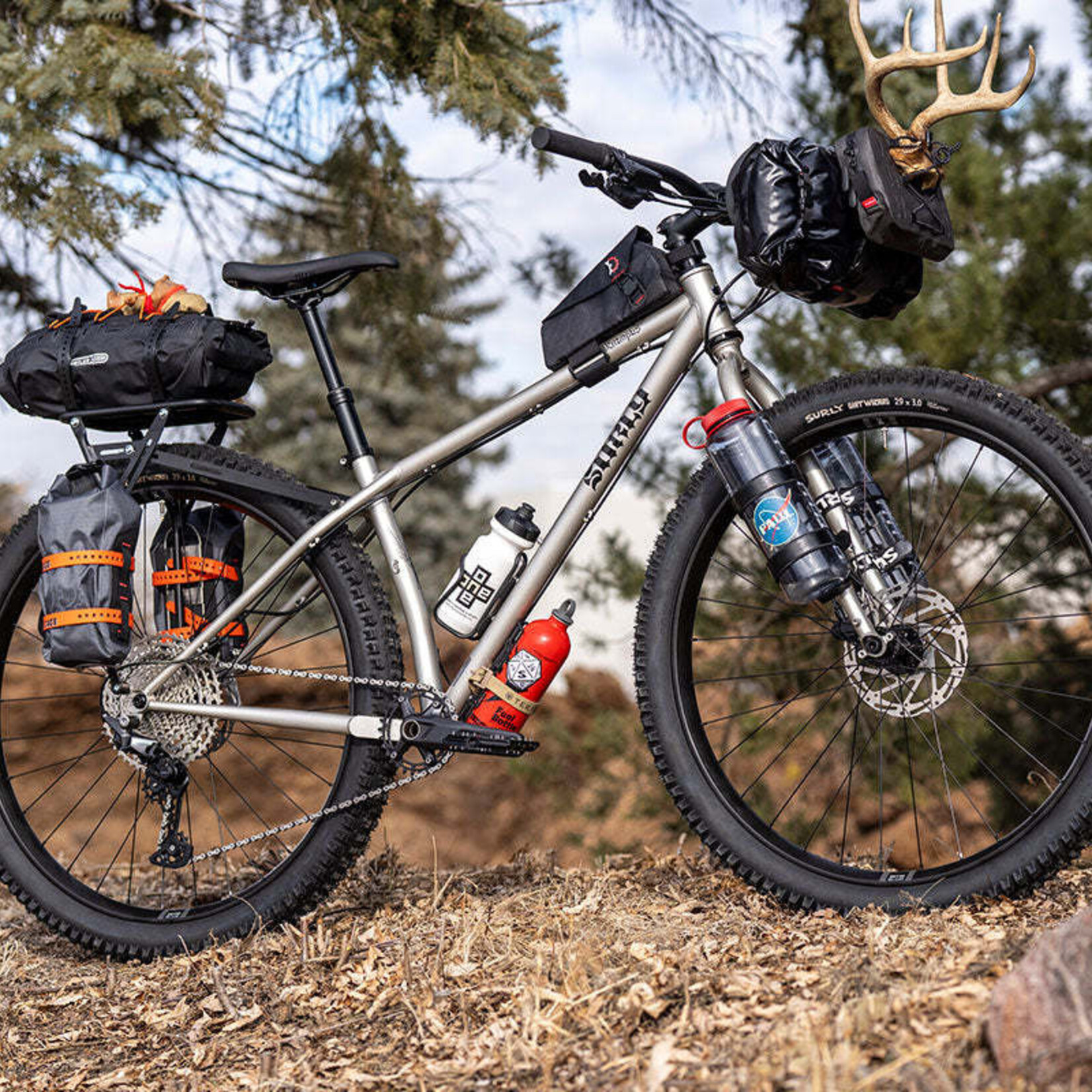 Surly Surly Krampus Bike - 29", Steel, Salmon Skin Silver, Small