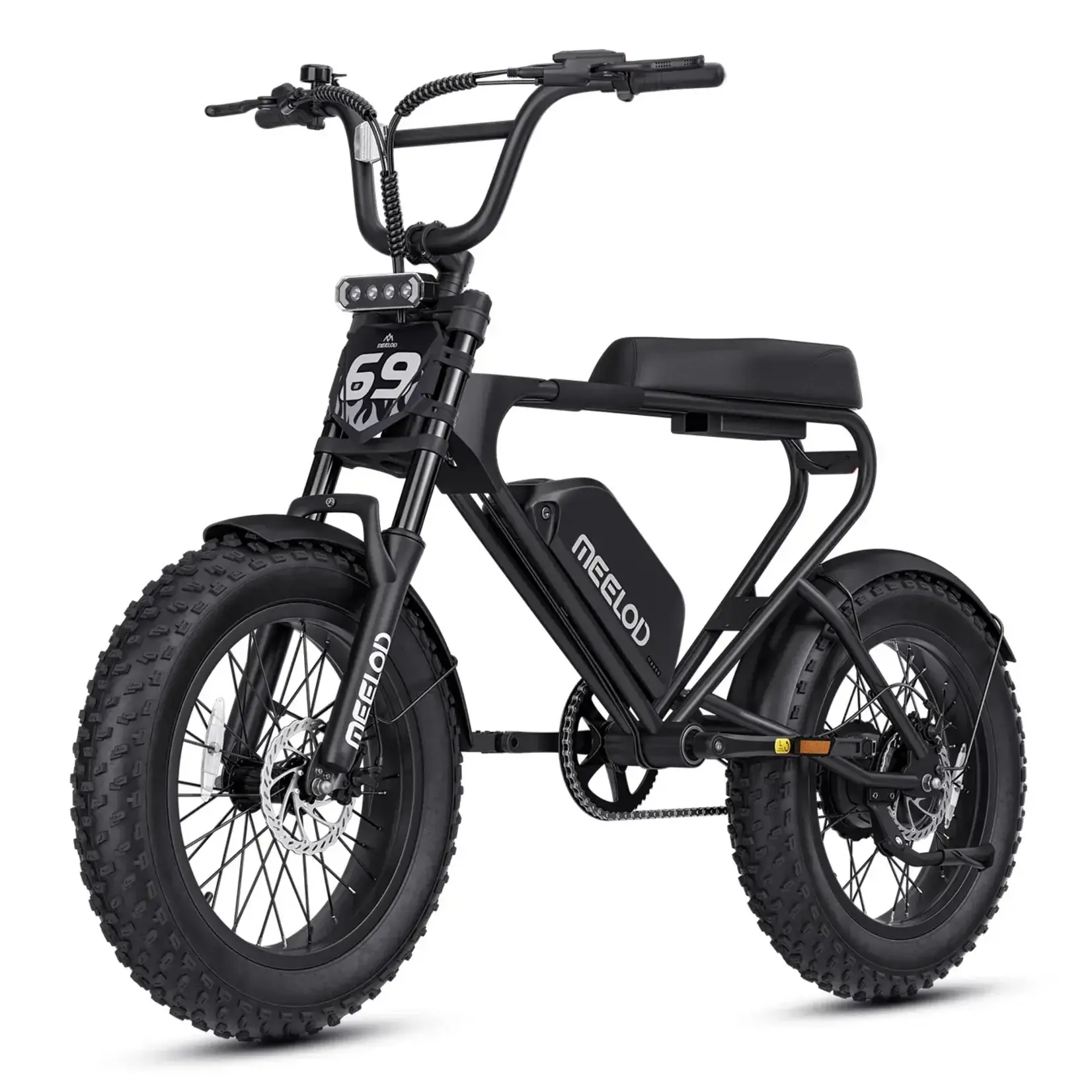 Meelod Meelod   DK200F   Moped-Style   Fat   Tire   Electric   Bike