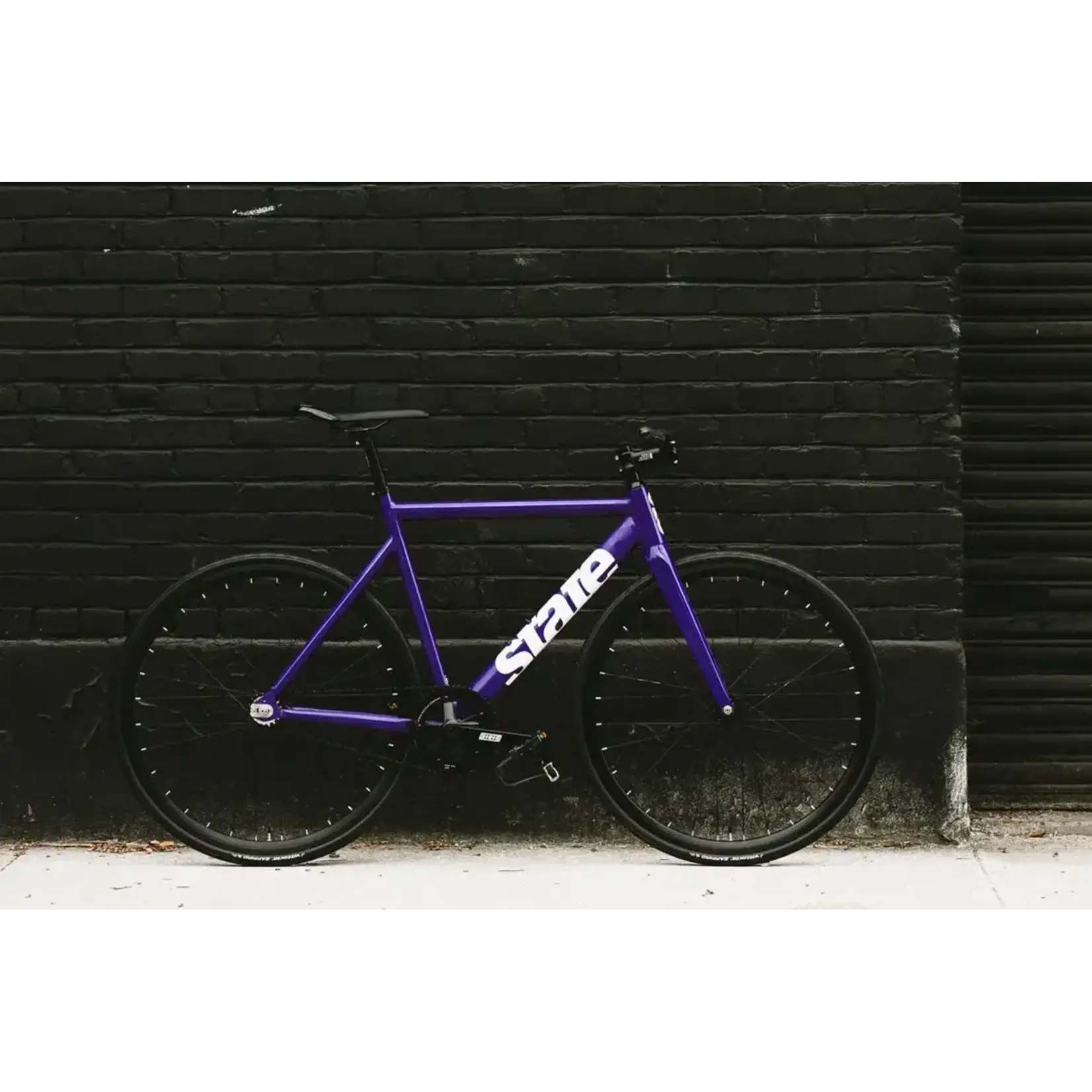 State Bicycle 6061 Black Label v3 - Purple / White Drop Bar