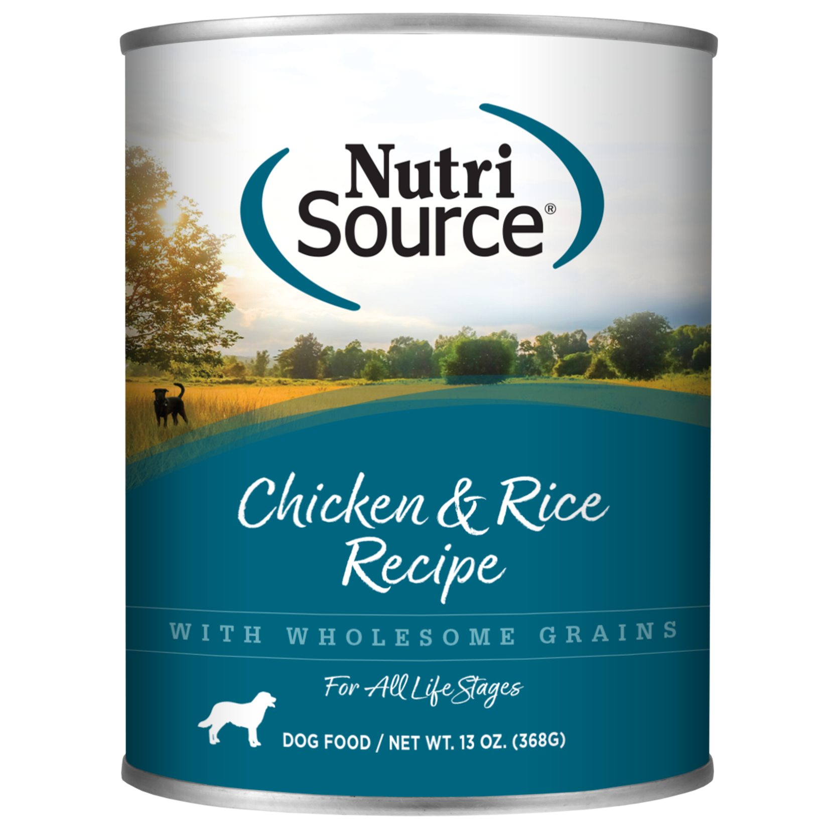 NutriSource Adult Chicken and Rice Canned Dog Food, 13oz Can