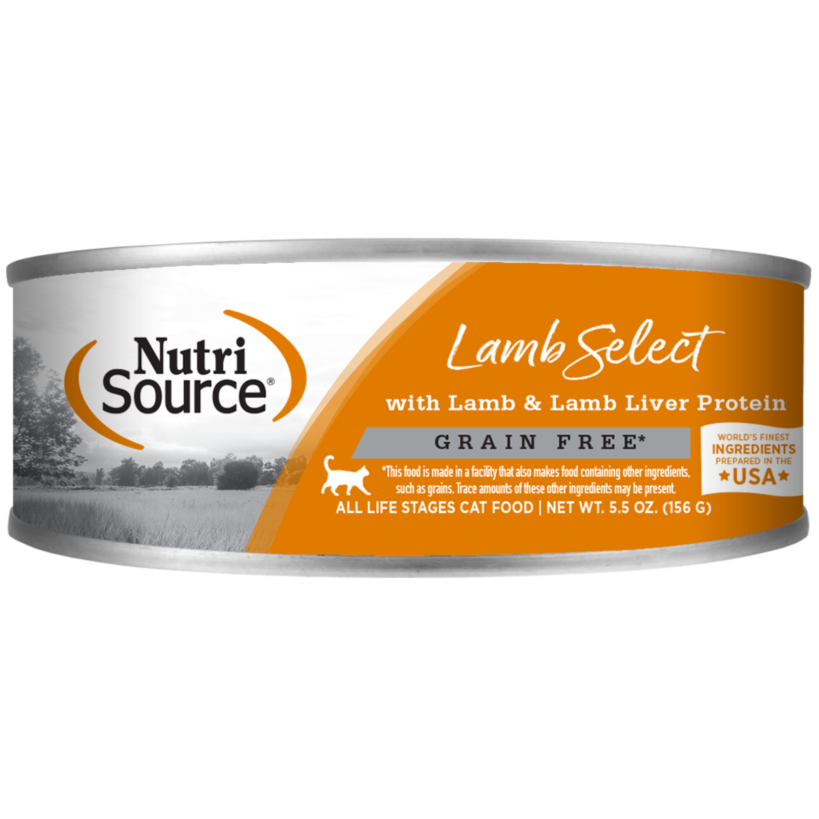 NutriSource Grain Free Lamb Select Grain Free Canned Cat Food, 5.5oz Can