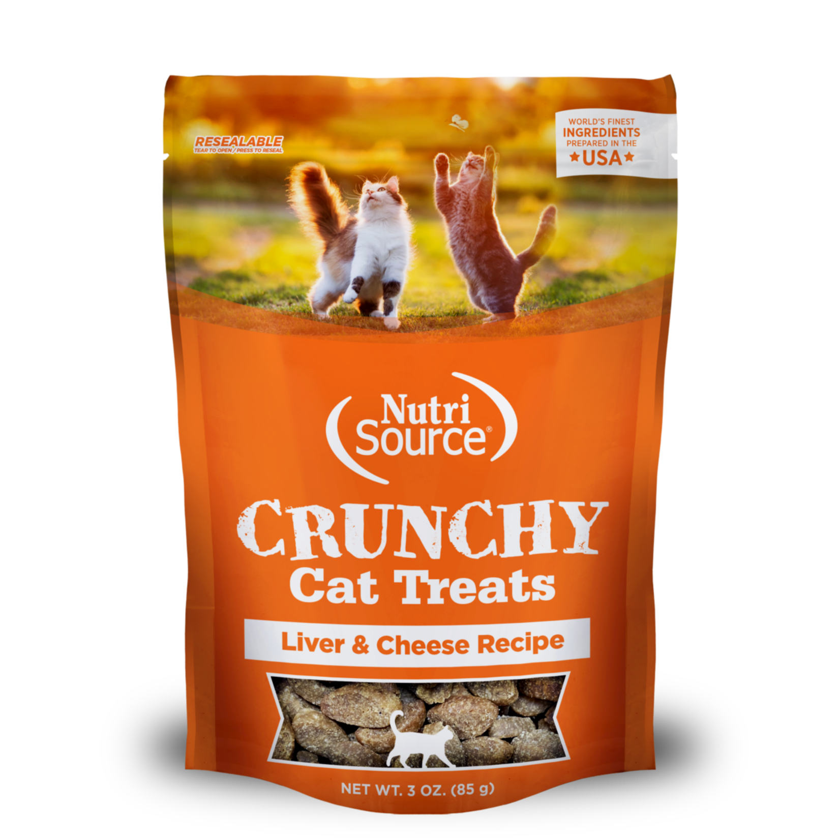 NutriSource Crunchy Cat Treats, 3oz Pouch