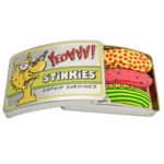 DuckyWorld Yeowww! Stinkies Catnip Tin of Sardines Cat Toy