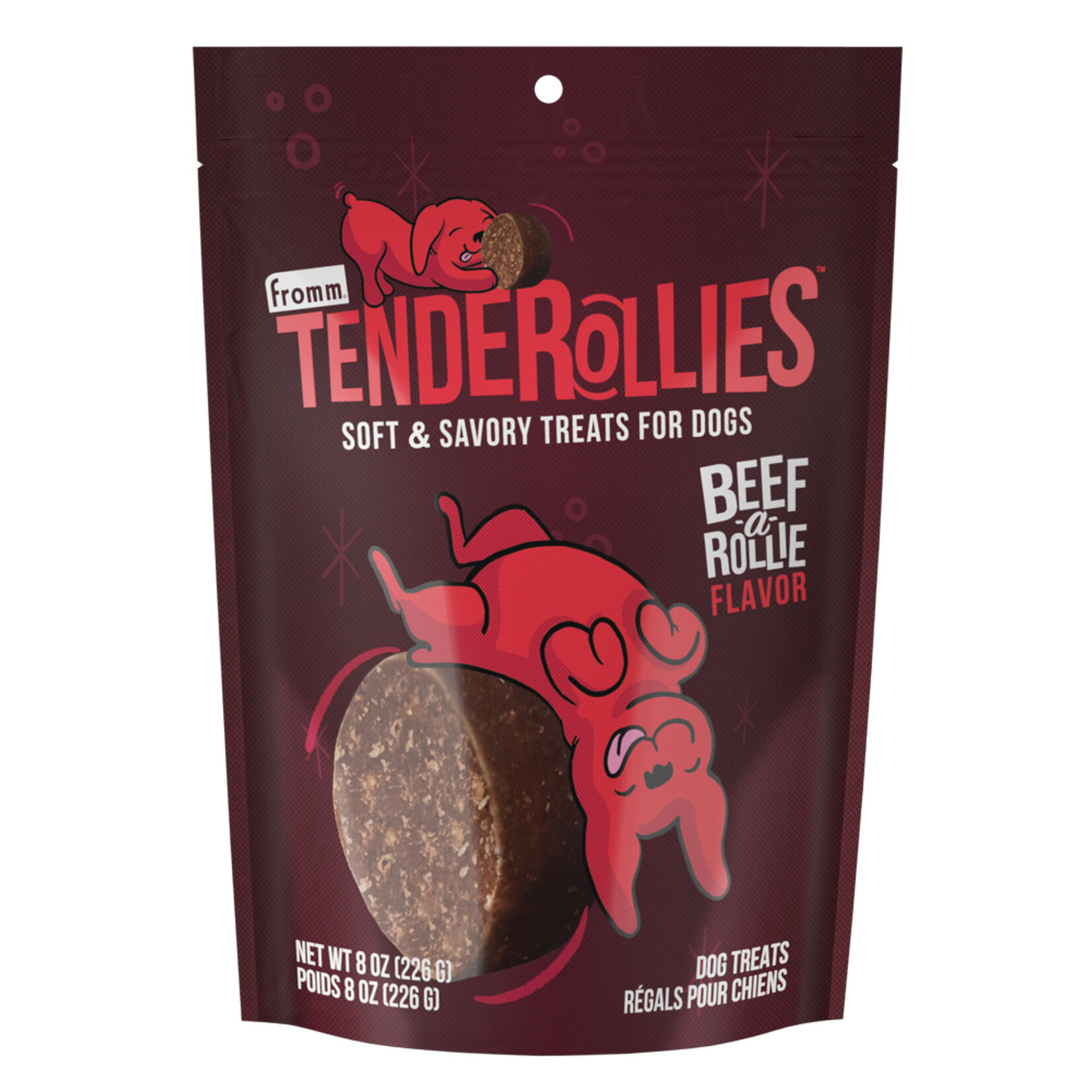 Fromm Tenderollies Beef-a-Rollie Dog Treats, 8oz