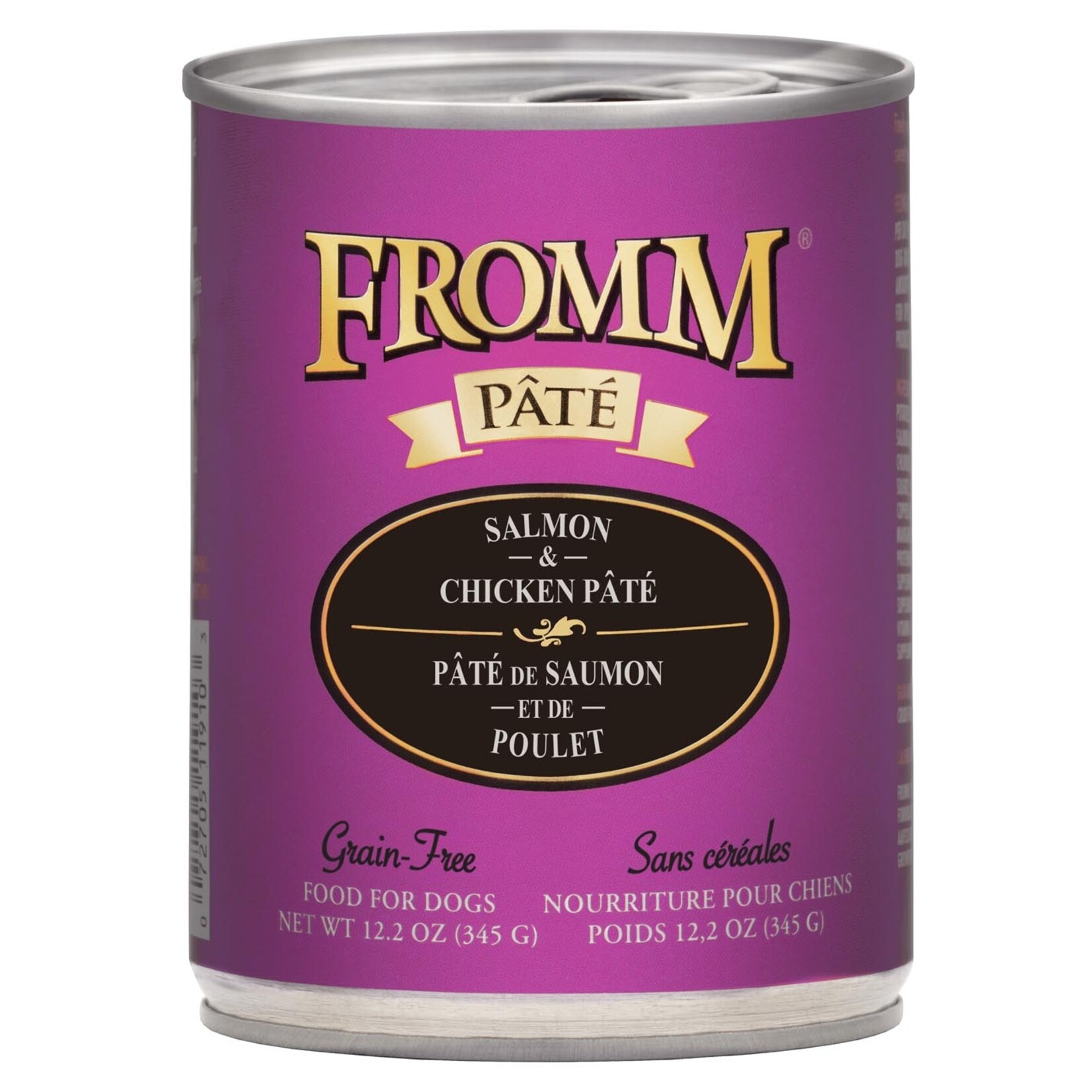 Fromm Salmon and Chicken Pâté Grain Free Wet Dog Food, 12.2oz Can