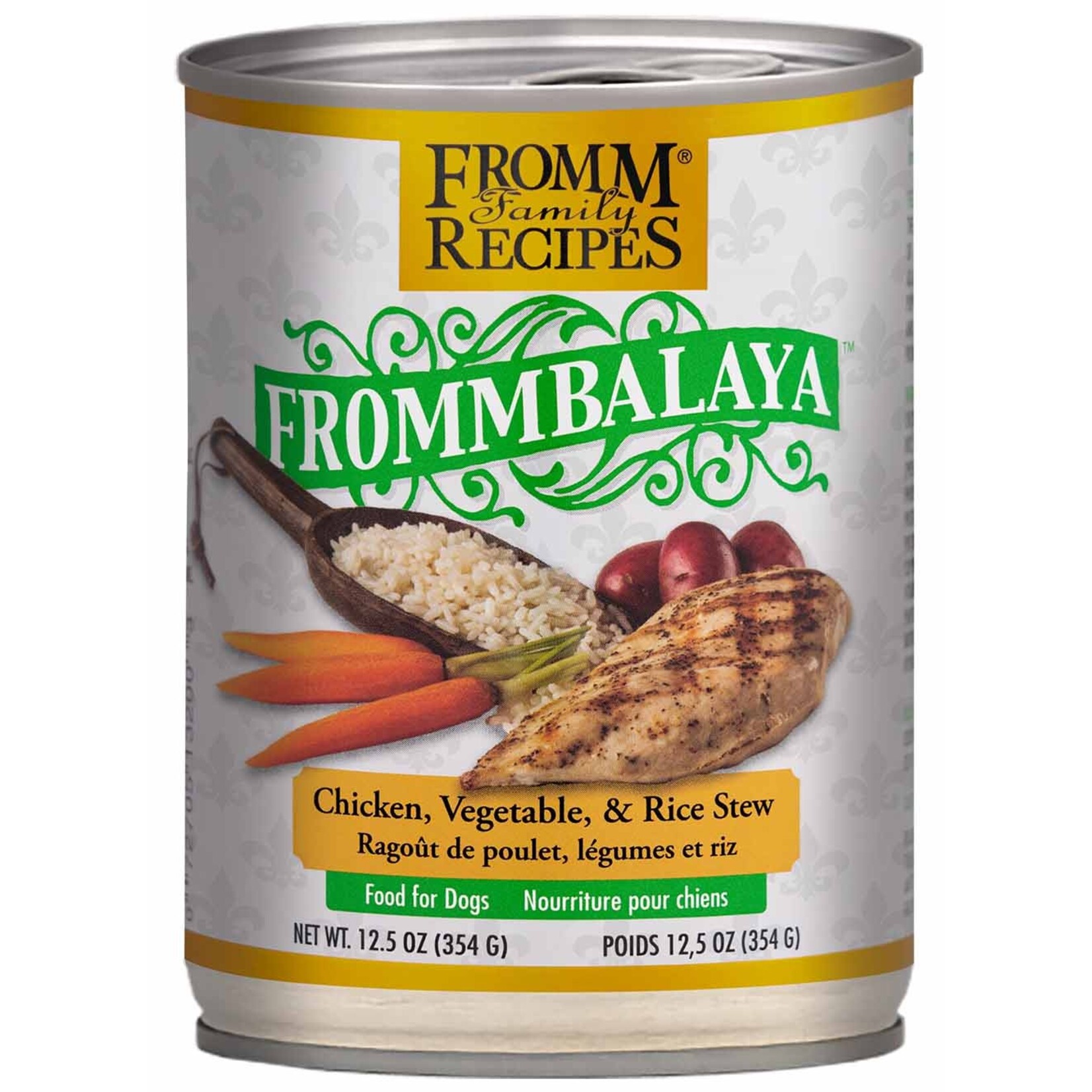 Fromm Frommbalaya Chicken, Vegetable, and Rice Stew Wet Dog Food, 12.5oz Can