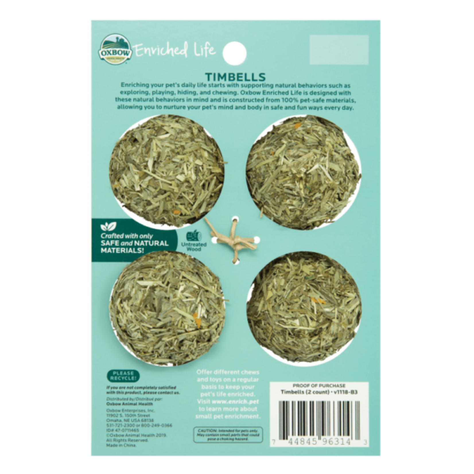 Oxbow Animal Health Enriched Life Timbells