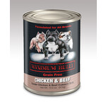 Maximum Bully Chicken and Beef Cubes in Broth Canned Dog Food