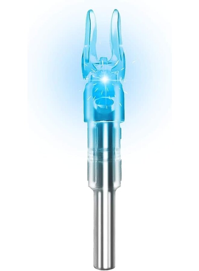 Lighted Nocks Blue 3 Pk "S"