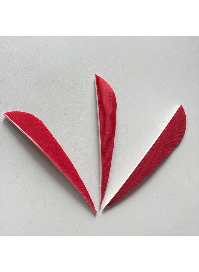 4" LW Parabolic Hoyt Red 50 Ct