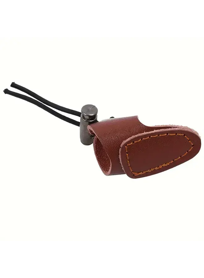 Leather Thumb Ring Brown