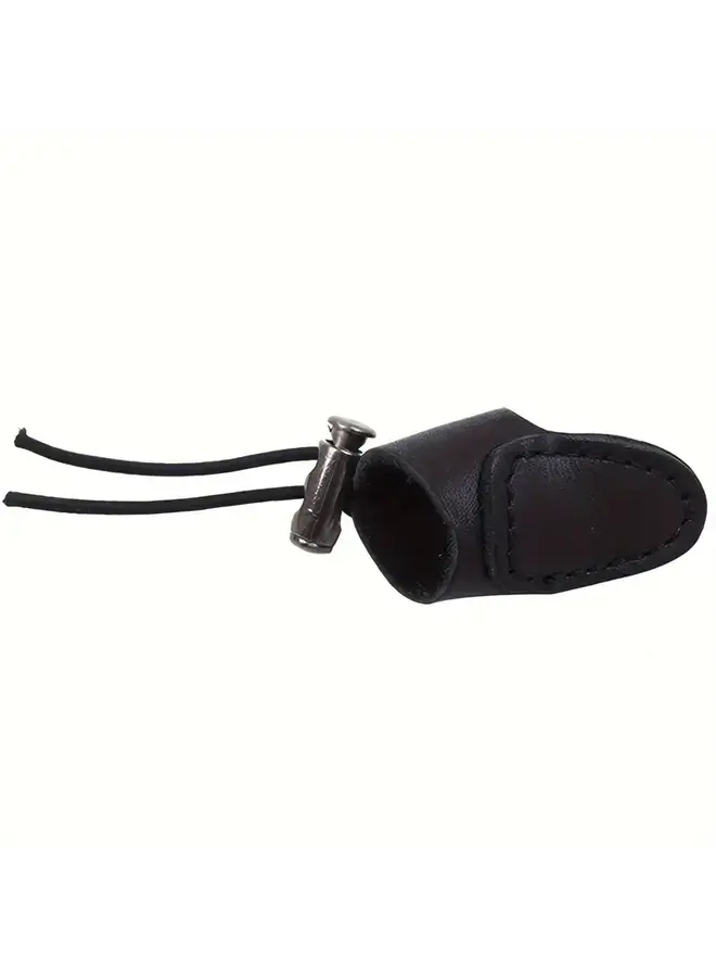 Leather Thumb Ring Black