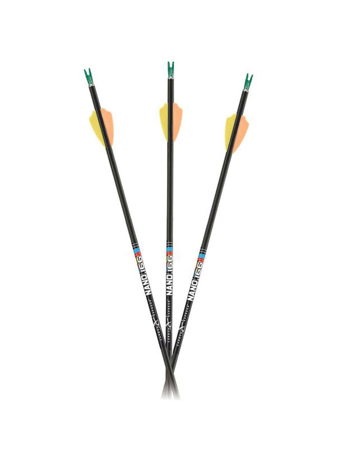 Carbon Express Nano .166 Fletched Arrows-1/2 Dozen