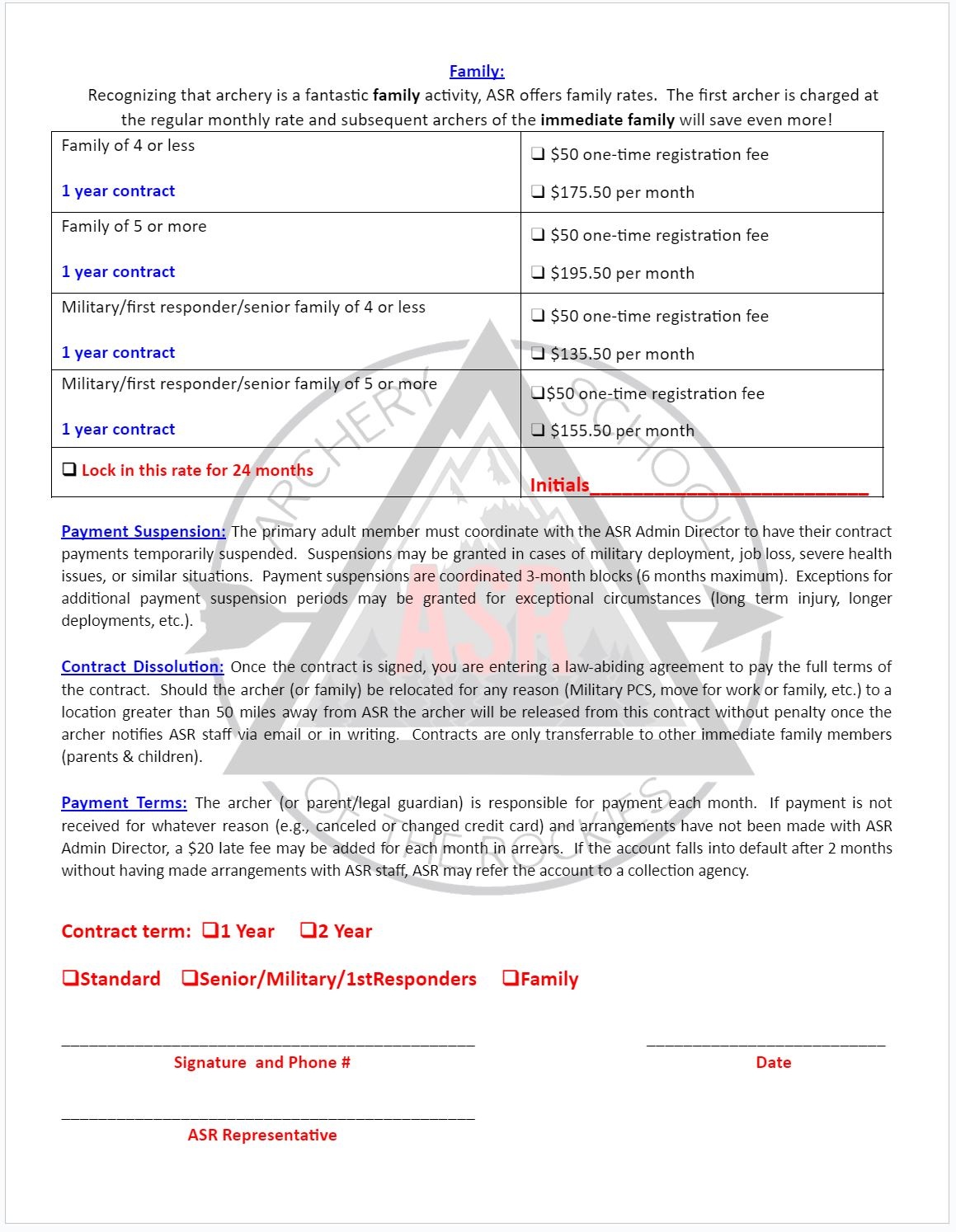 Membership Archery School of The Rockies