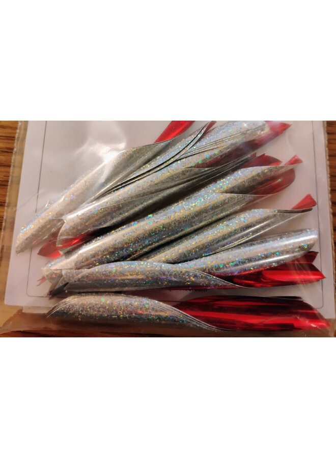 Silver/Holographic Red RH 70mm
