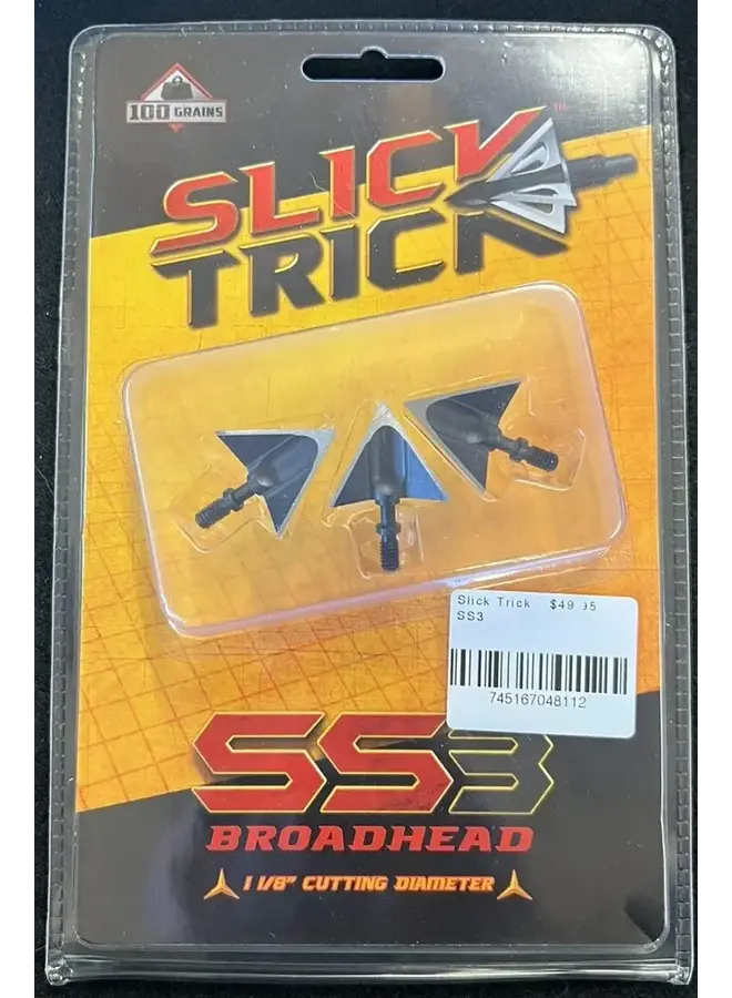 SS3 Broadheads 100 Gr 3 Pk