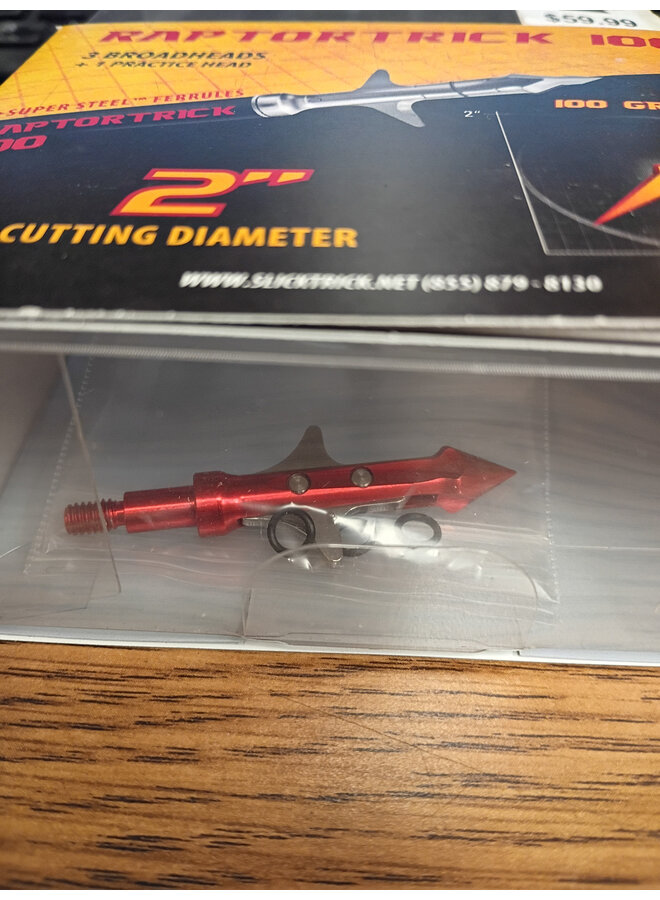 RaptorTrick Broadheads 100 Gr 3 Pk
