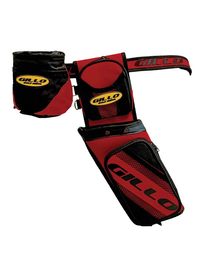 Field Quiver w Belt and Pouch RH Red