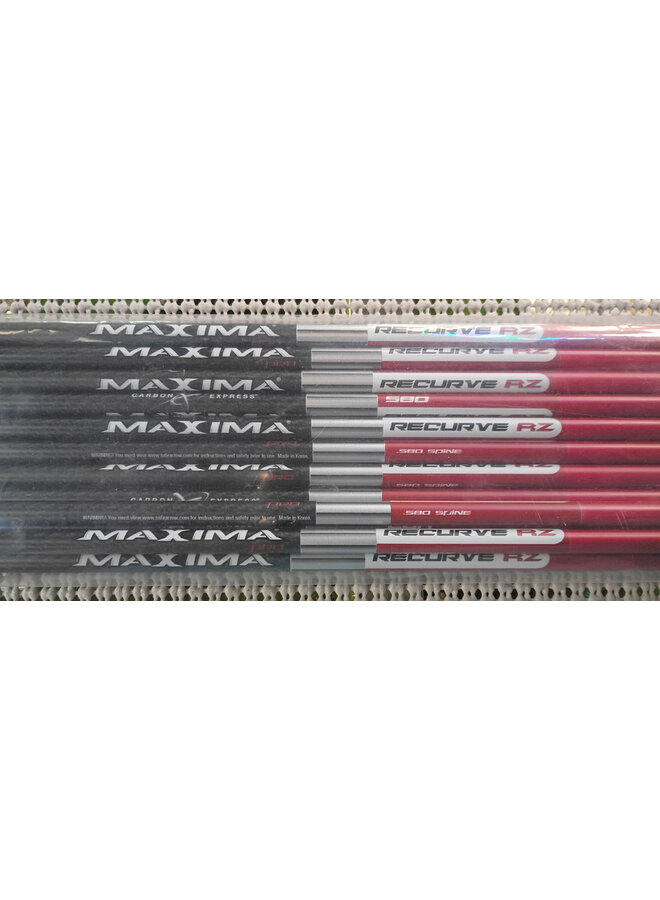 Maxima Pro Recurve RZ .234 Shafts 580 Sp 1 Doz