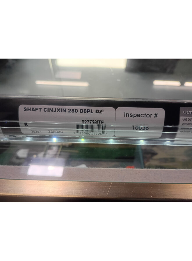 Carbon Injexion 4mm Shafts 280 Sp 1 Doz