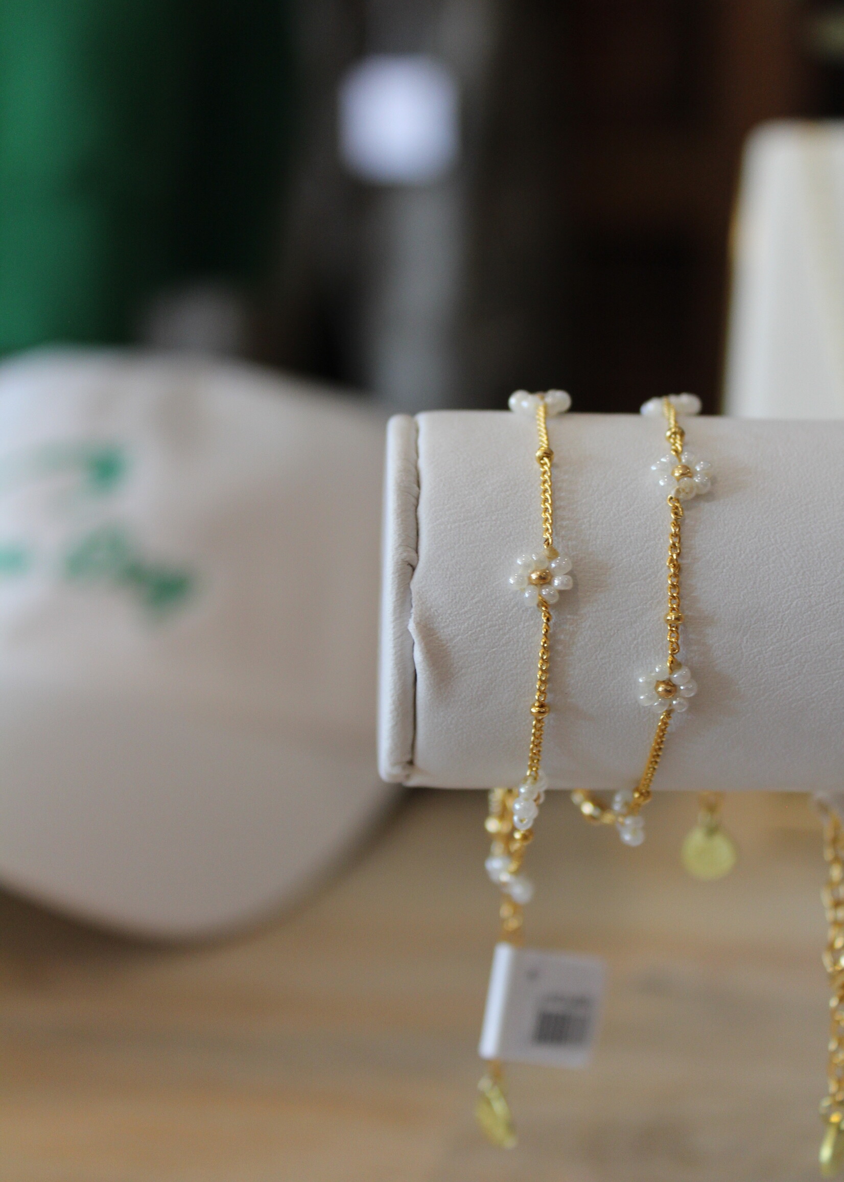 White Flower Bracelet