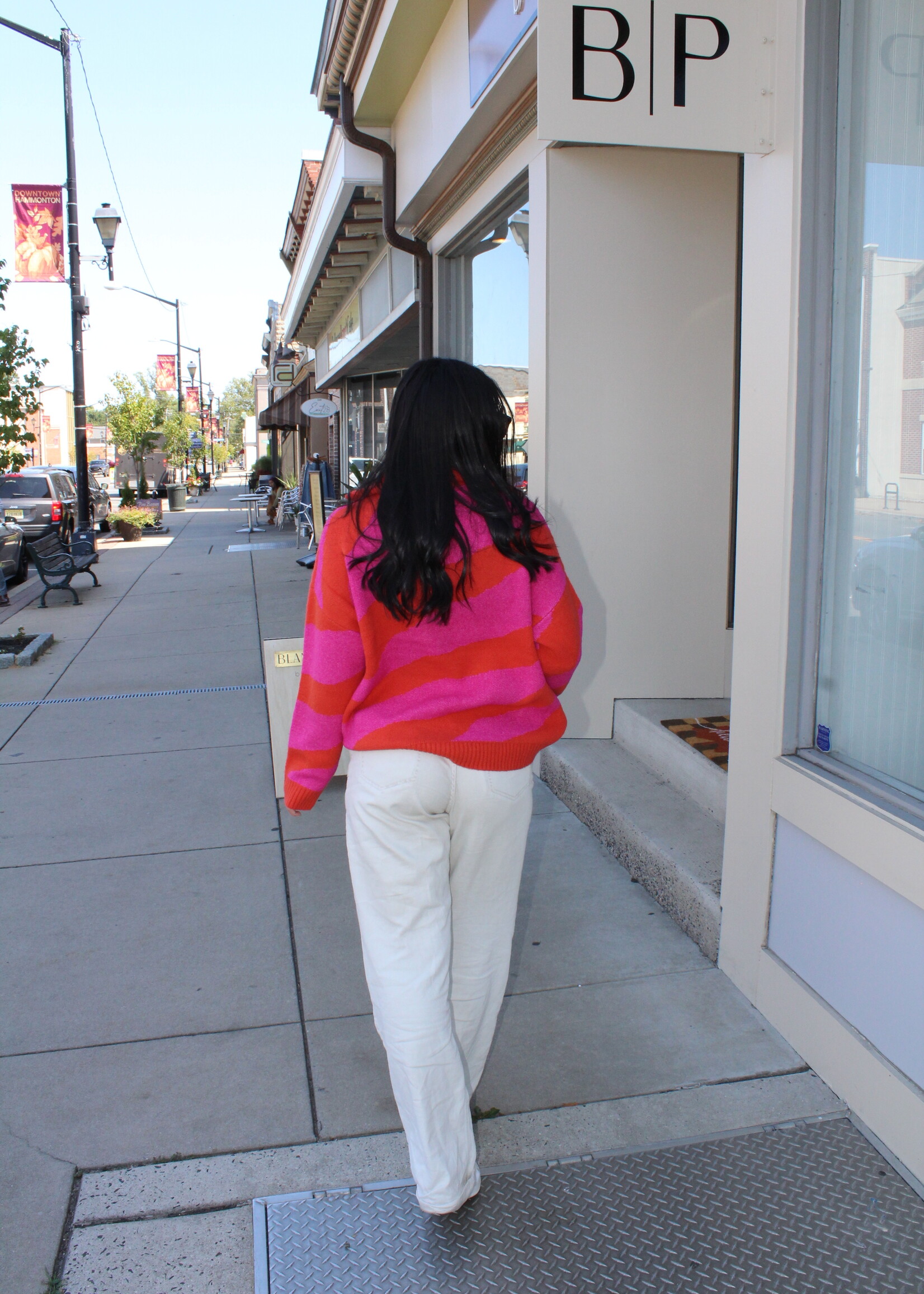 John & Jenn Fuschia Tango  Storm Sweater