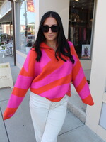 John & Jenn Fuschia Tango  Storm Sweater