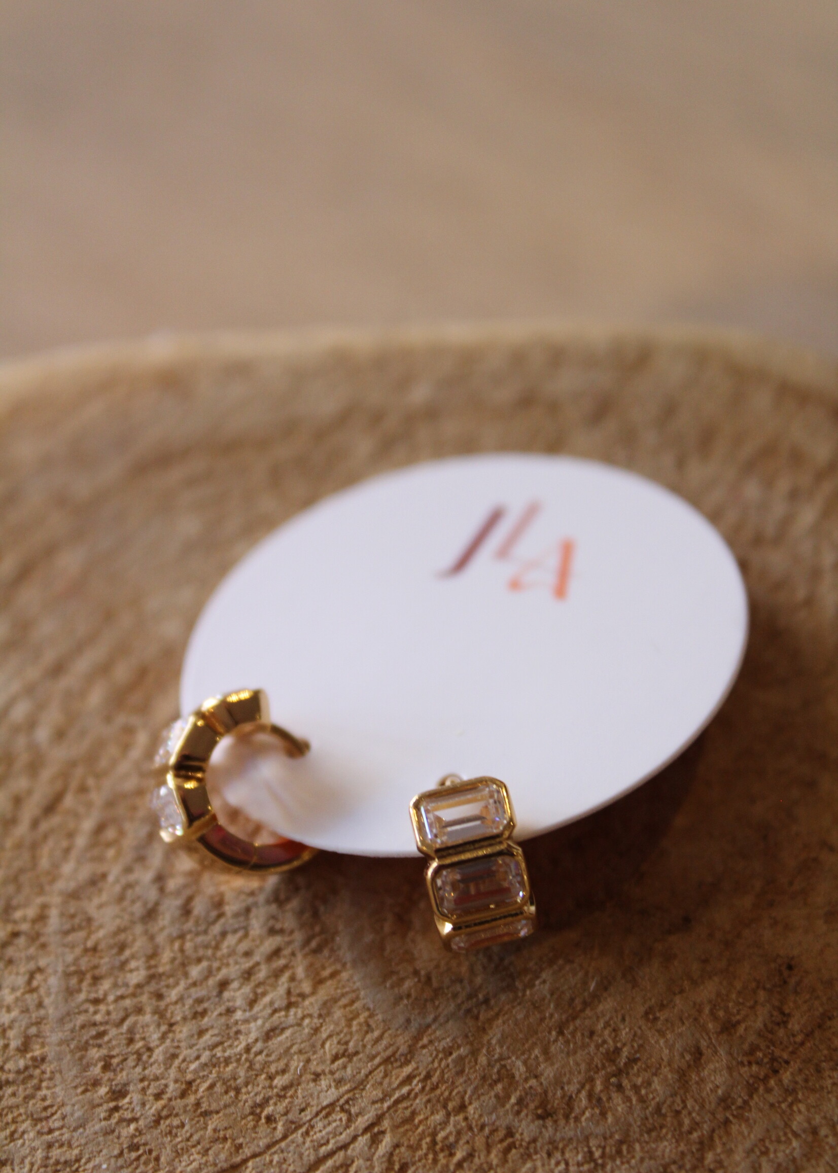 Sunset Huggie Hoops