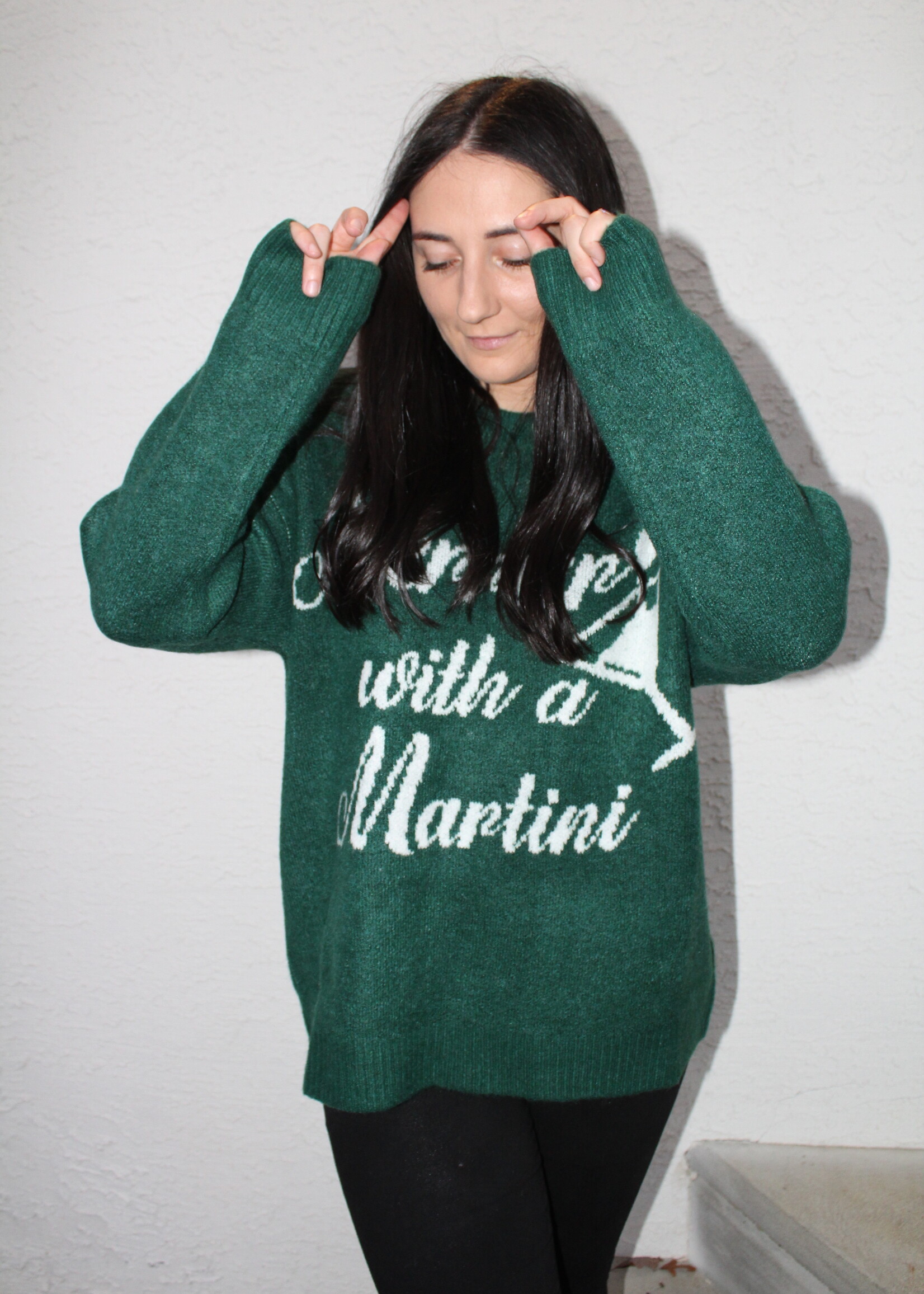 Martini Graphic Sweater