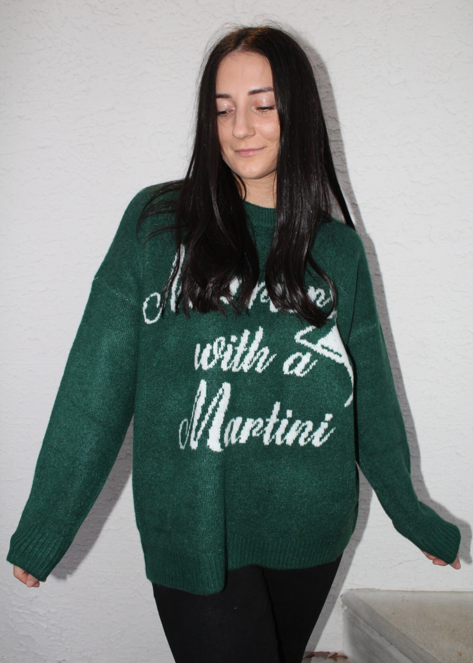 Martini Graphic Sweater