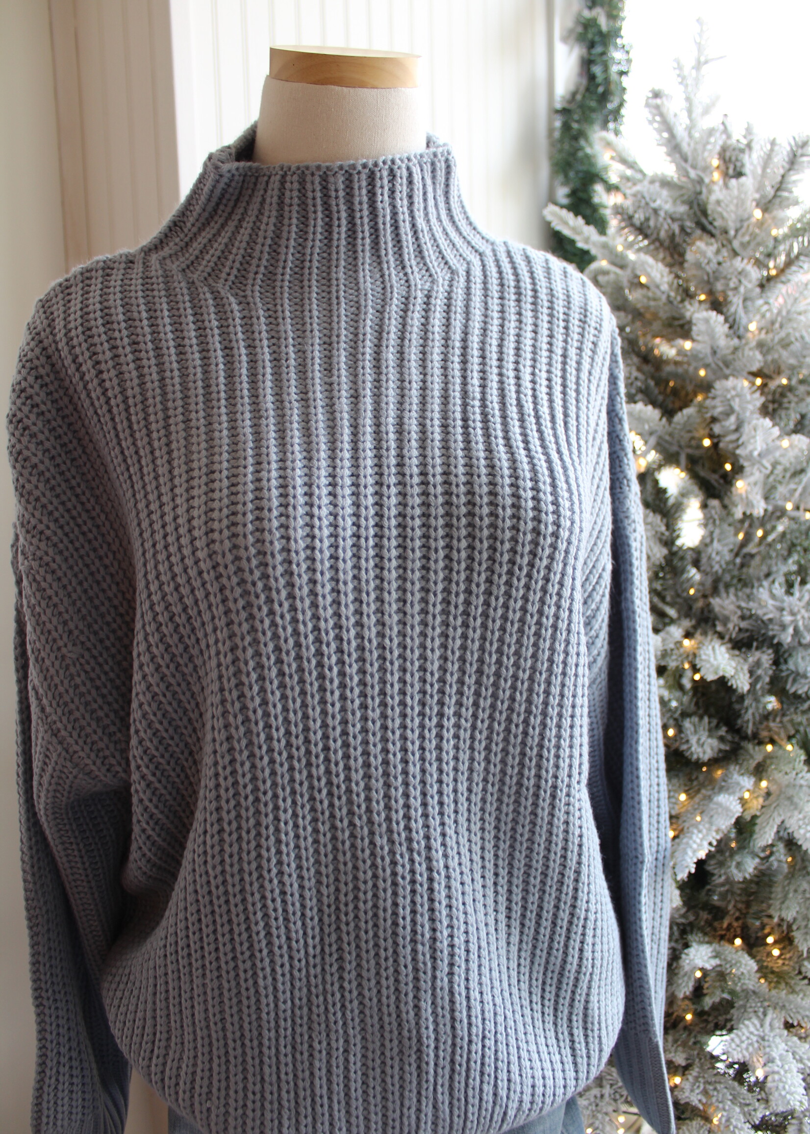 Dusty Blue Idyllwild Sweater